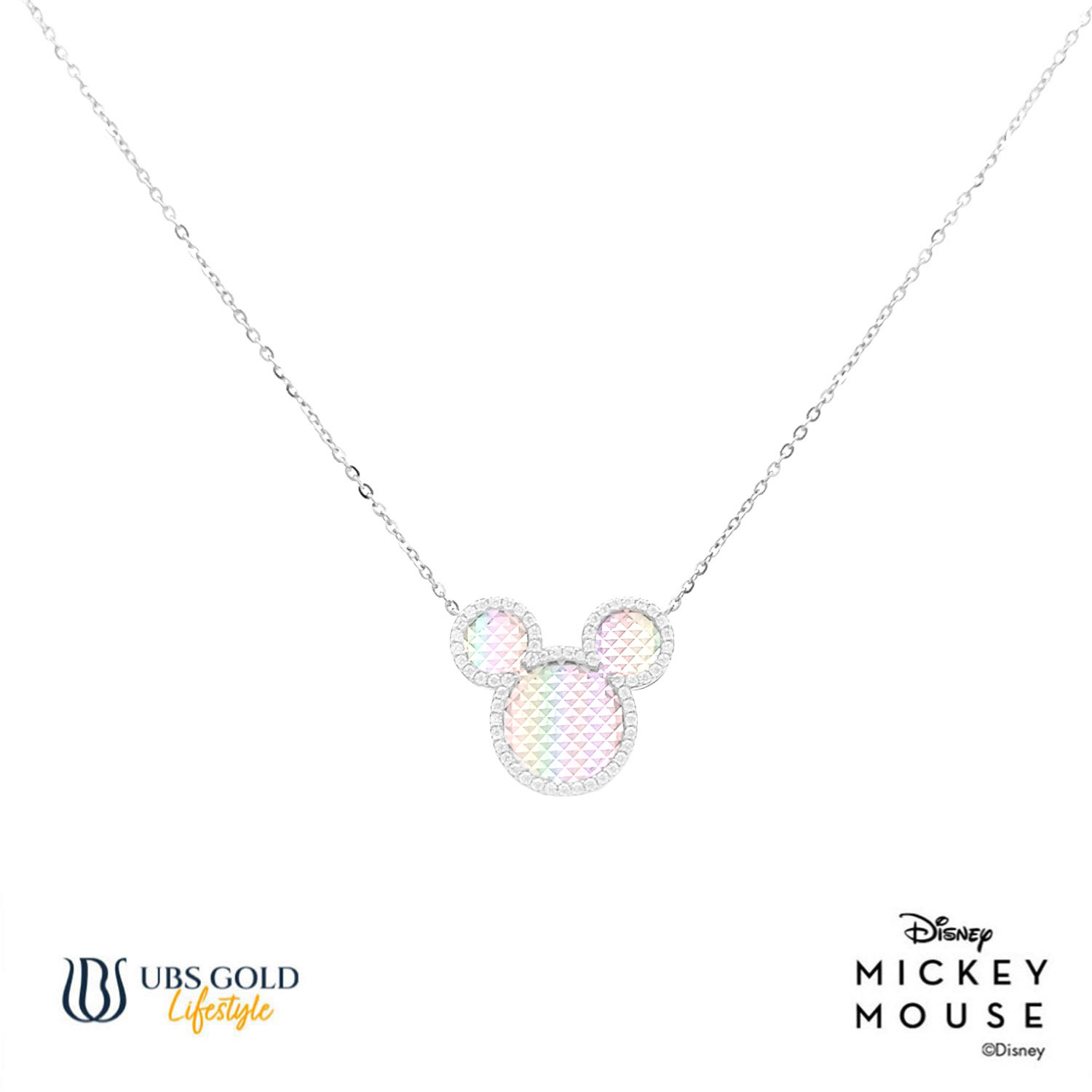 UBS Gold Kalung Emas Disney Mickey Mouse Rainbow - Kky0491 - 17K