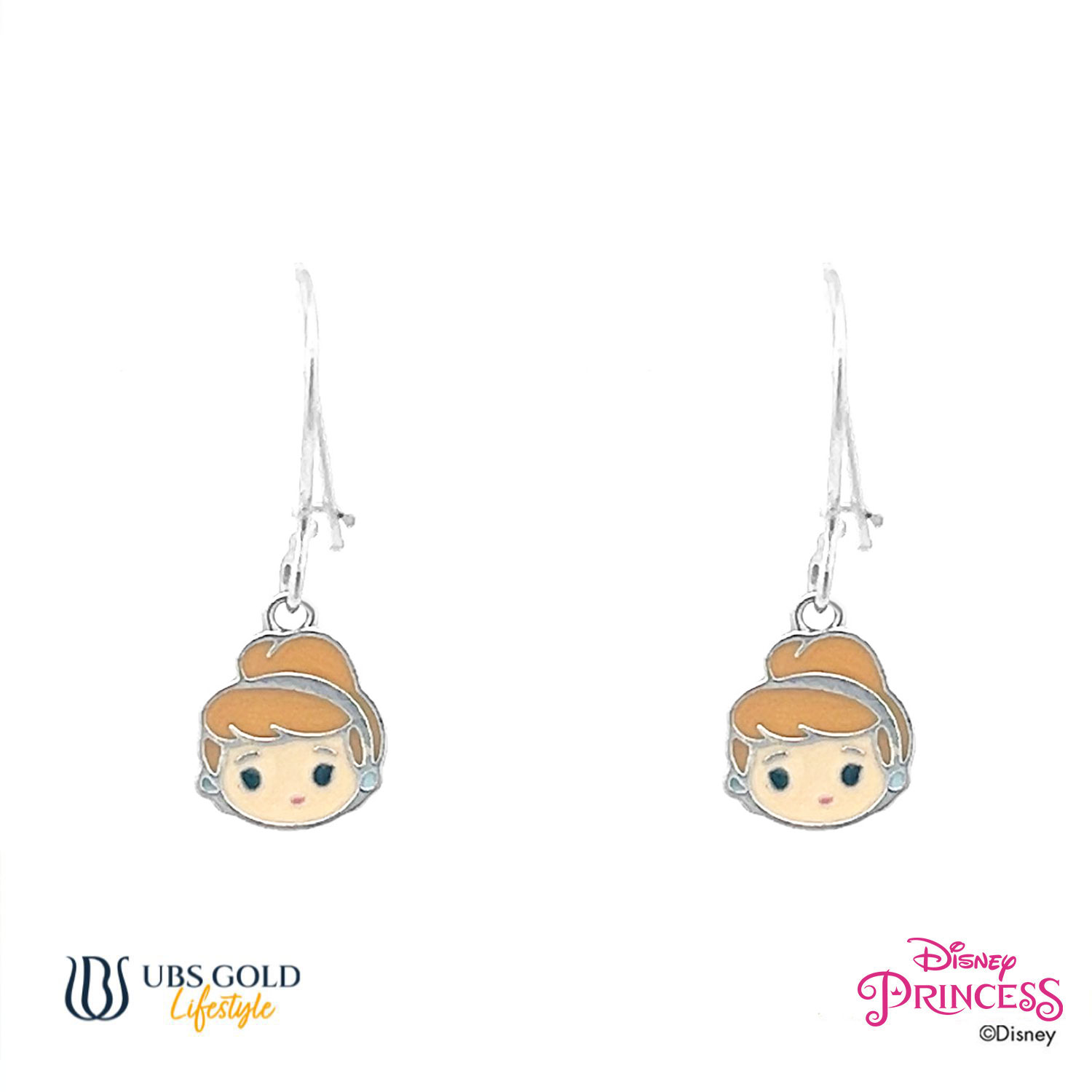 UBS Gold Anting Emas Anak Disney Princess Cinderella - Aay0108 - 17K