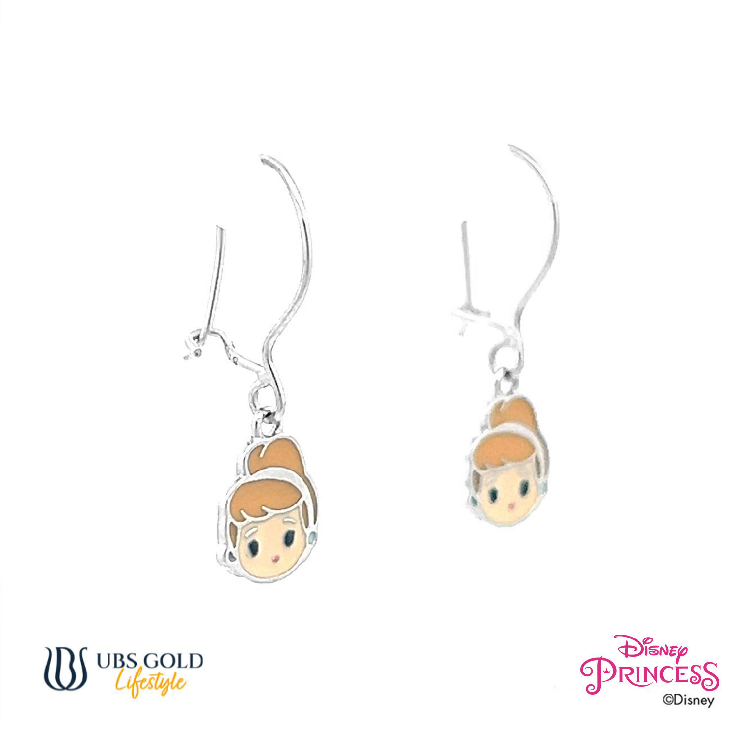 UBS Gold Anting Emas Anak Disney Princess Cinderella - Aay0108 - 17K