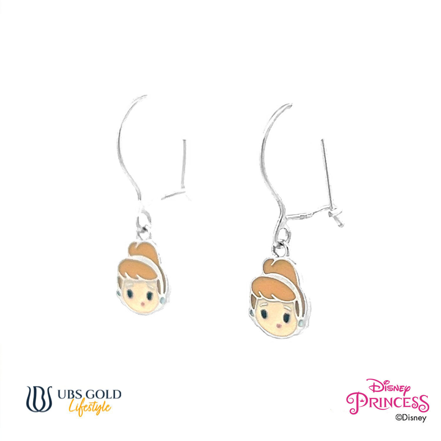 UBS Gold Anting Emas Anak Disney Princess Cinderella - Aay0108 - 17K