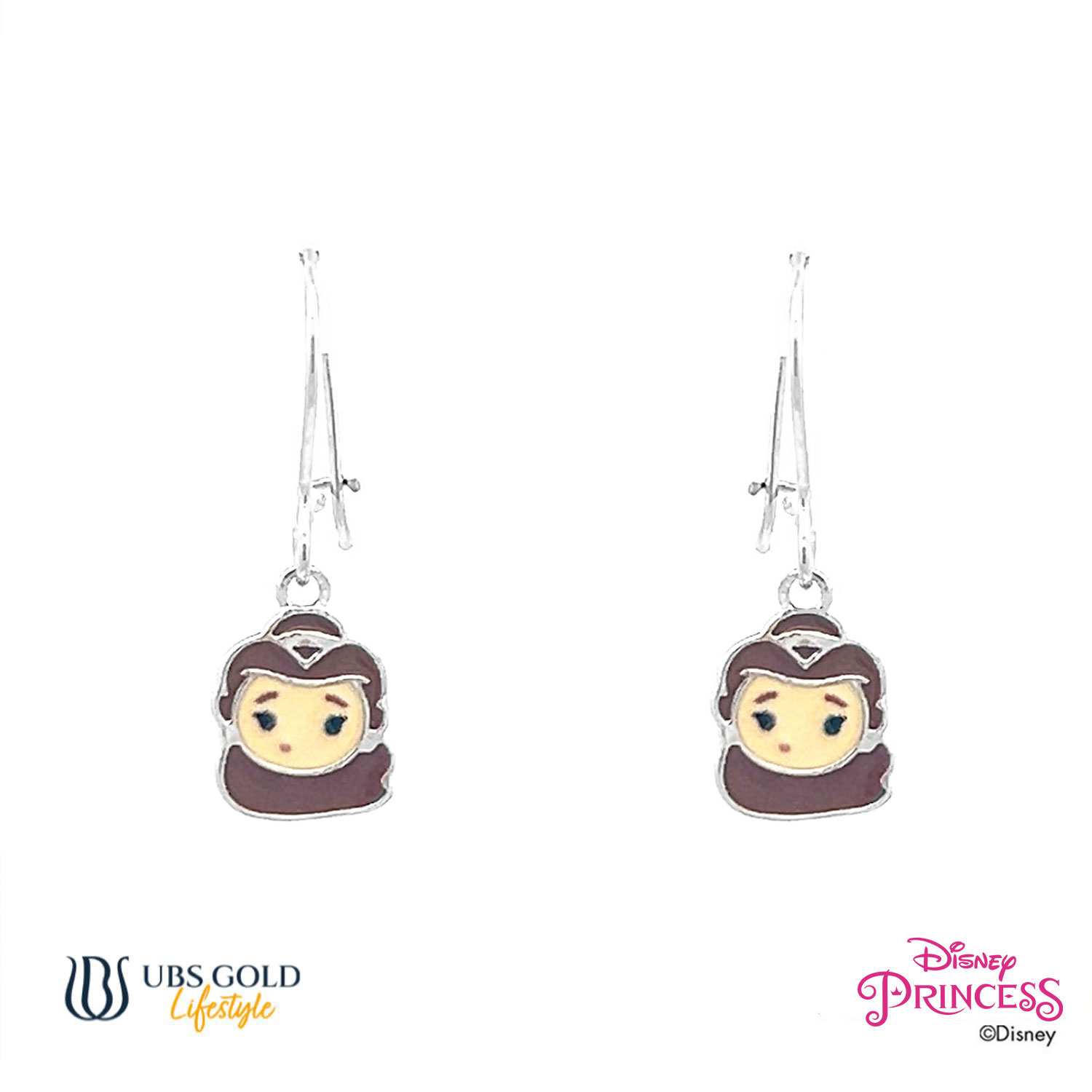 UBS Gold Anting Emas Anak Disney Princess Belle - Aay0109 - 17K