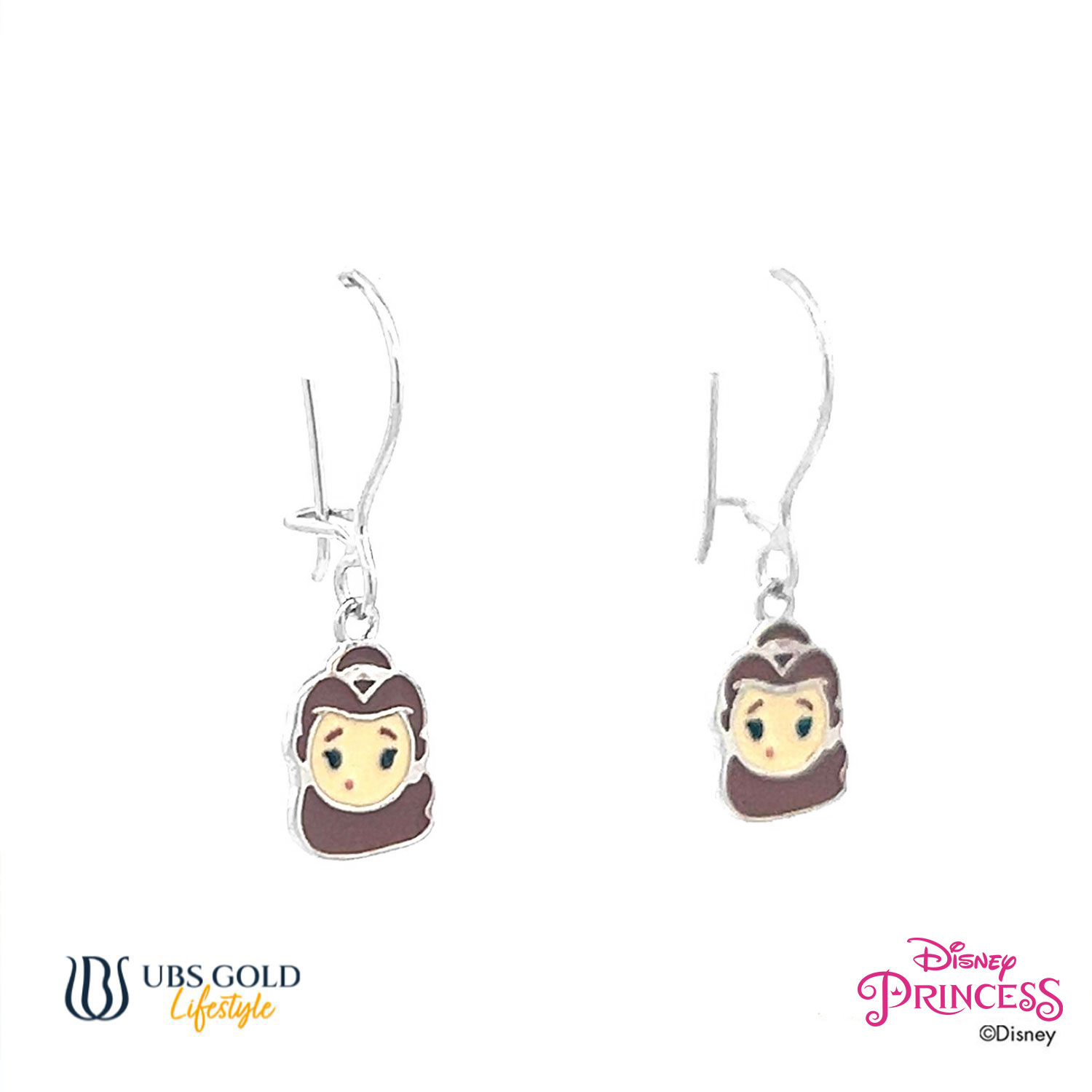 UBS Gold Anting Emas Anak Disney Princess Belle - Aay0109 - 17K