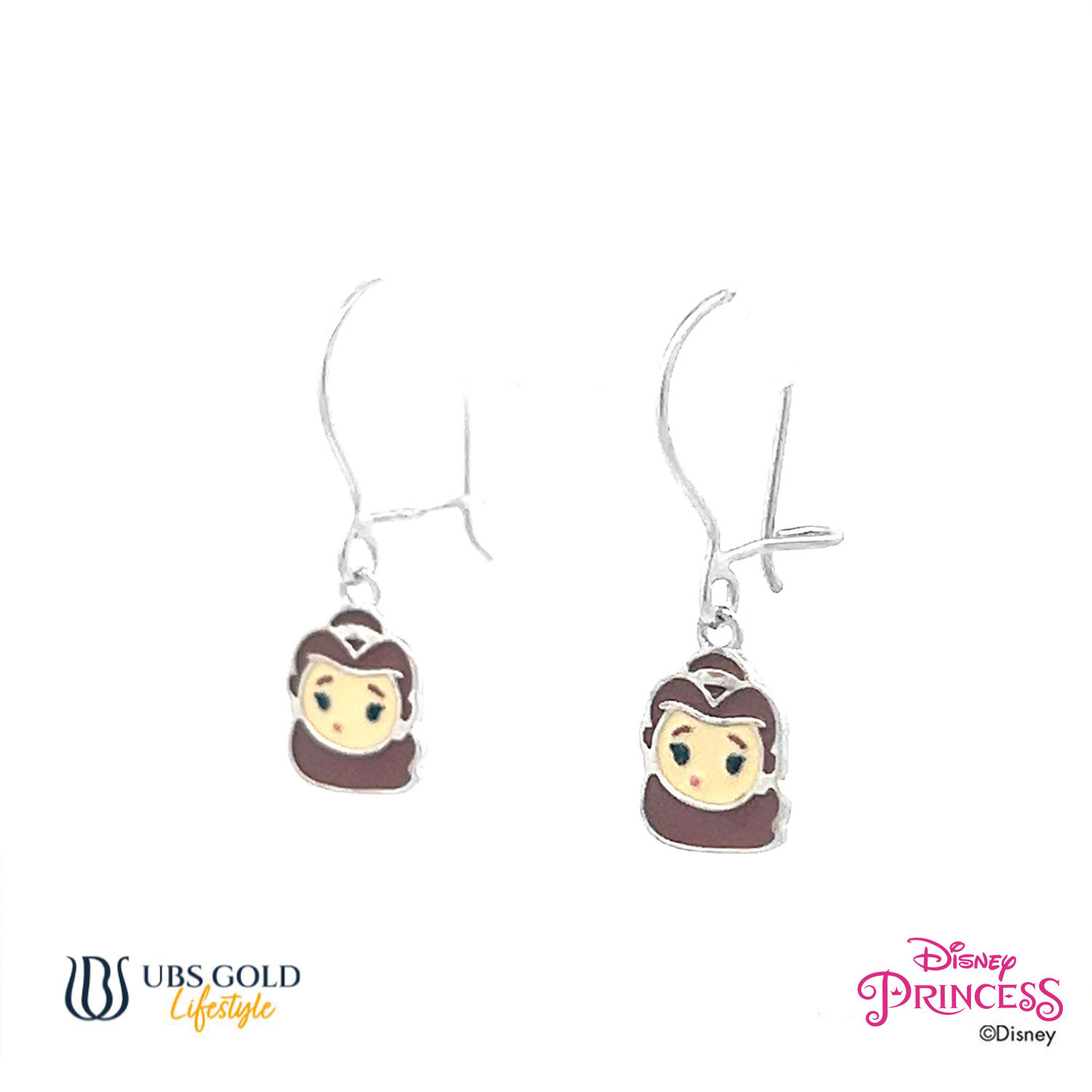 UBS Gold Anting Emas Anak Disney Princess Belle - Aay0109 - 17K