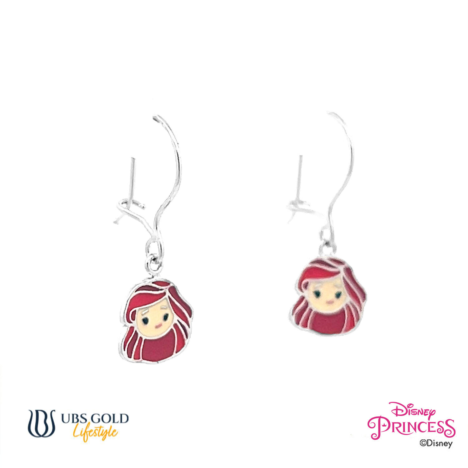 UBS Gold Anting Emas Anak Disney Princess Ariel - Aay0111 - 17K