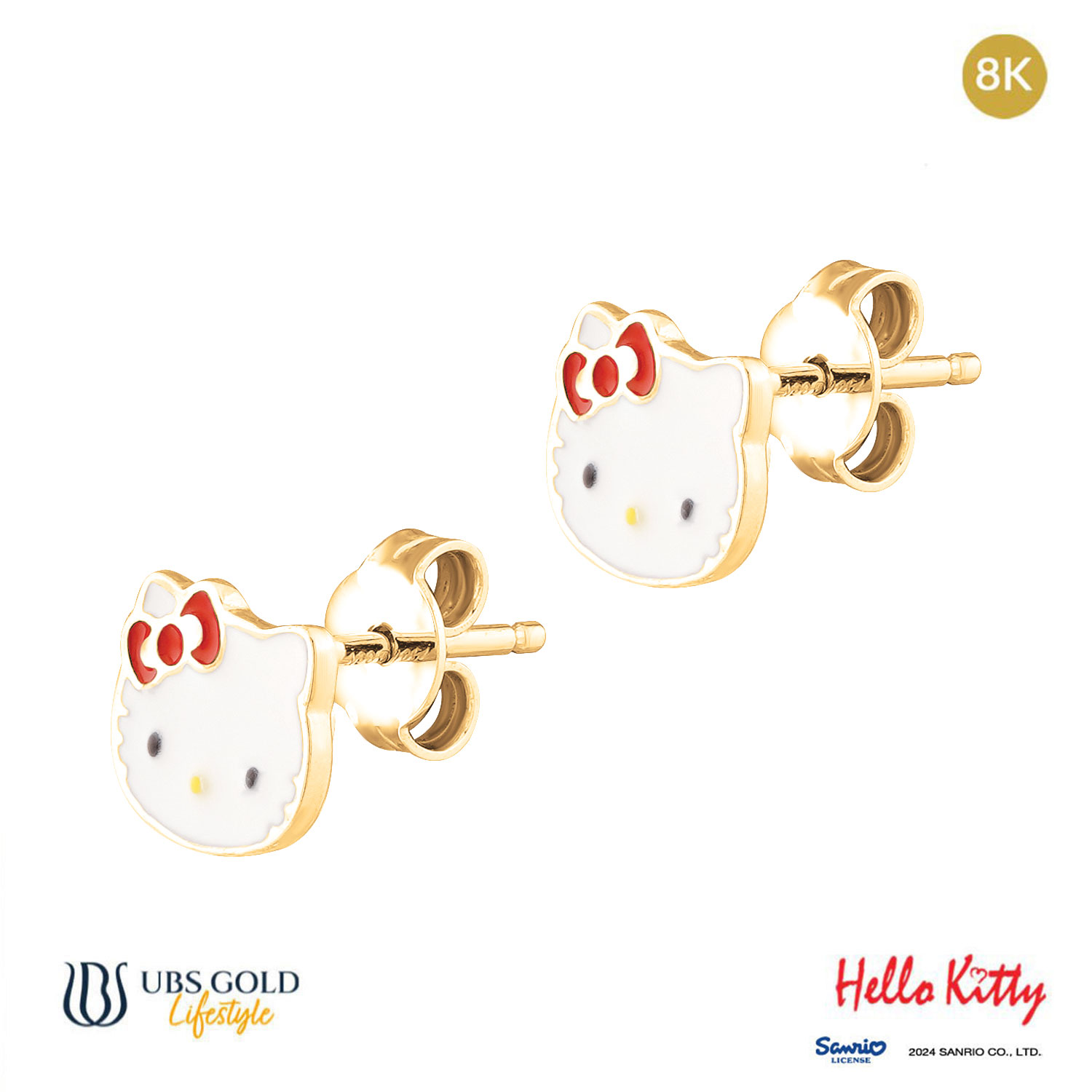 UBS Gold Anting Emas Anak Sanrio Hello Kitty - Awz0001KB - 8K