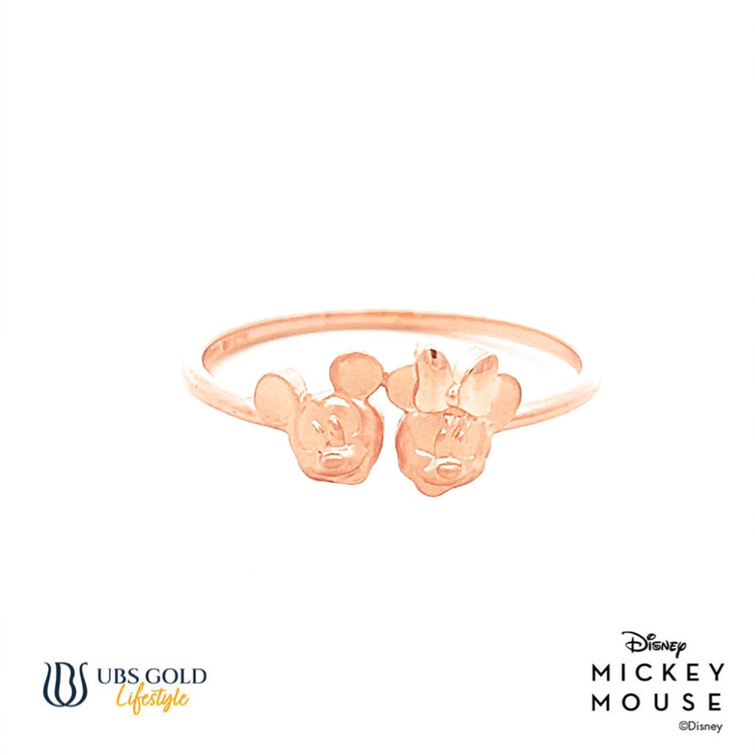 UBS Gold Cincin Emas Disney Mickey Minnie Mouse - Ccy0126 - 17K