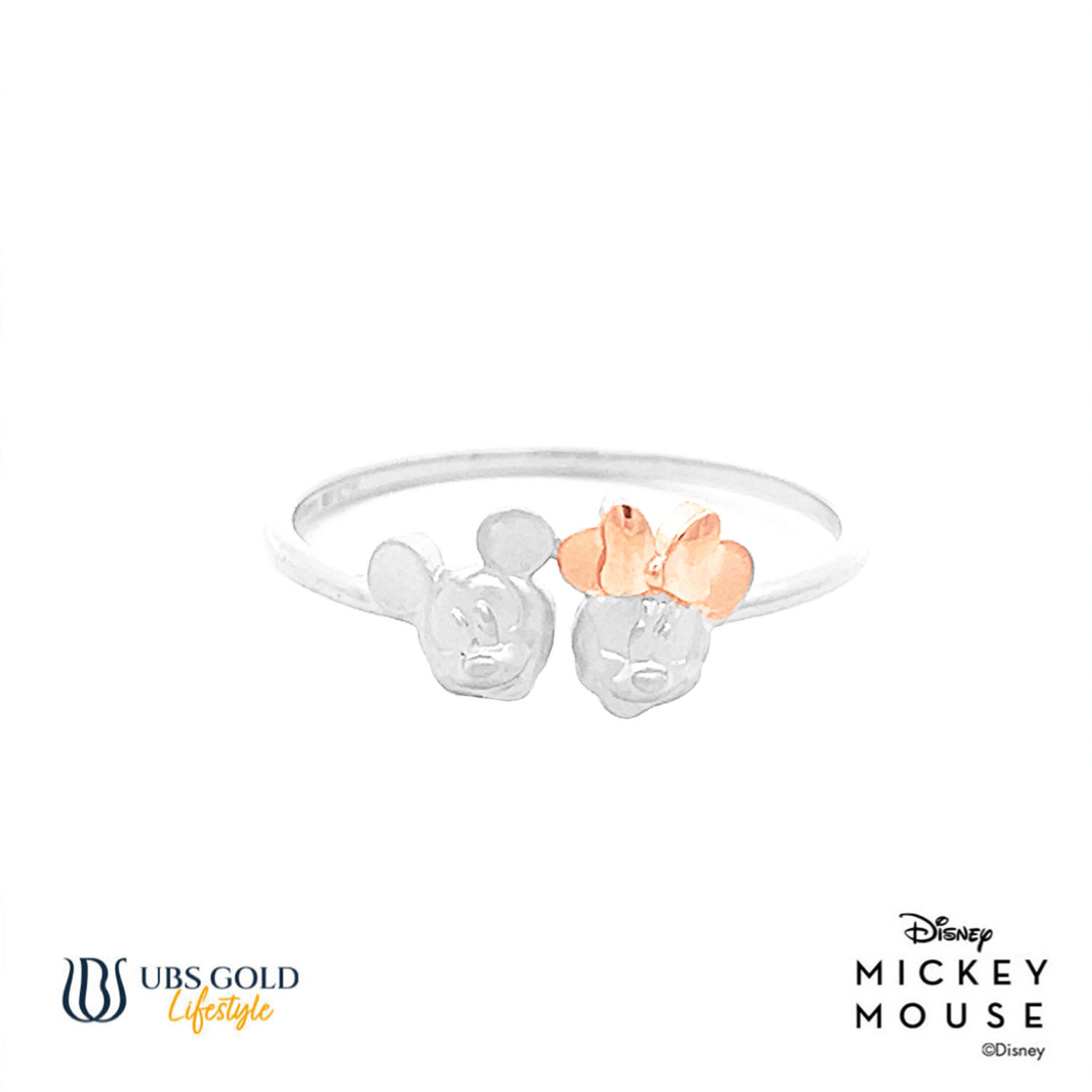 UBS Gold Cincin Emas Disney Mickey Minnie Mouse - Ccy0126 - 17K