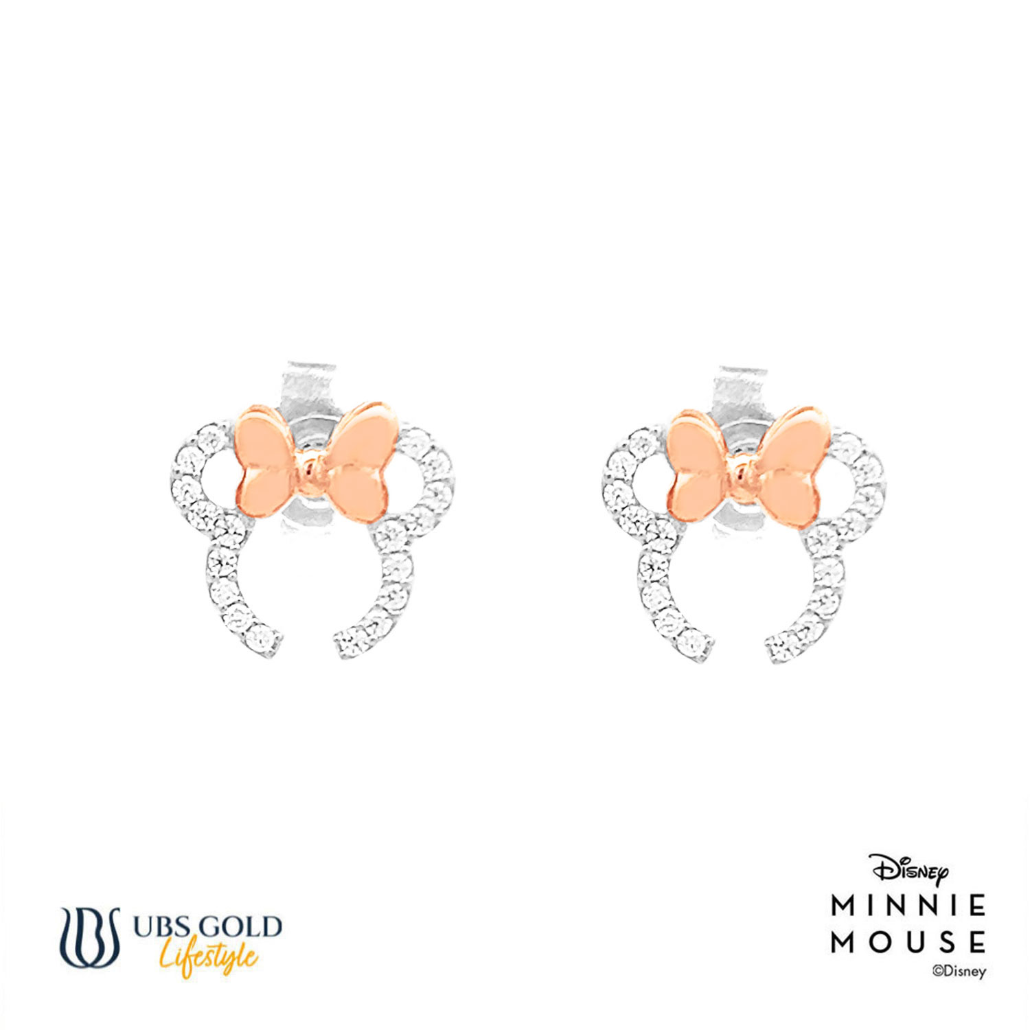 UBS Gold Anting Emas Disney Minnie Mouse - Cwy0052 - 17K