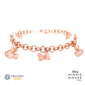 UBS Gold Gelang Emas Disney Minnie Mouse Rainbow - Hgy0169 - 17K