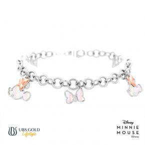 UBS Gold Gelang Emas Disney Minnie Mouse Rainbow - Hgy0169 - 17K