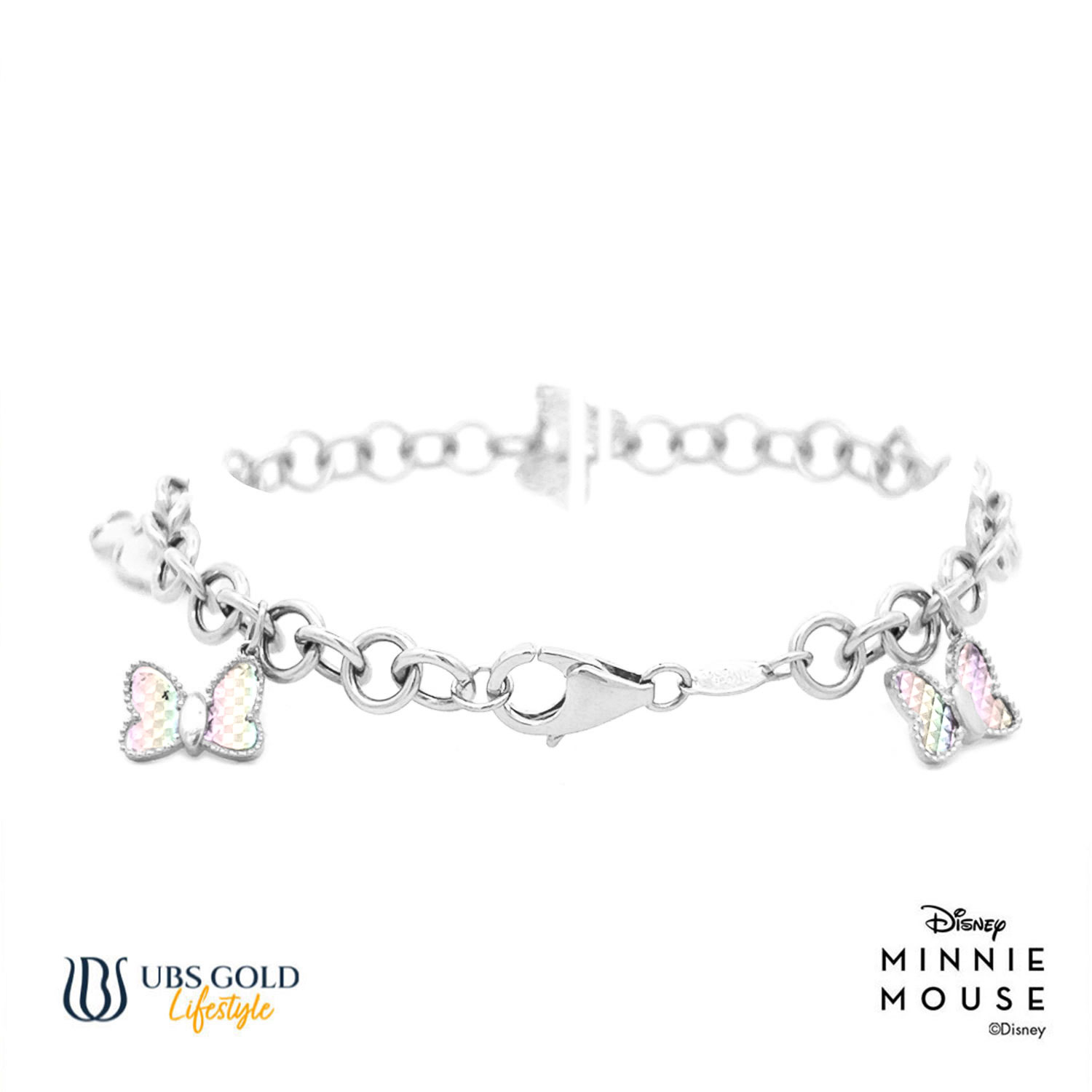 UBS Gold Gelang Emas Disney Minnie Mouse Rainbow - Hgy0169 - 17K