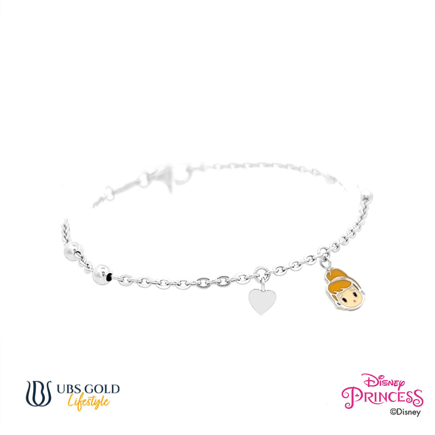 UBS Gold Gelang Emas Anak Disney Princess Cinderella - Hgy0173 - 17K