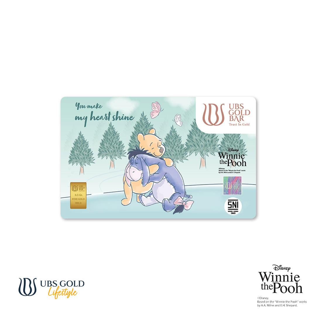 UBS Gold Logam Mulia Disney Winnie The Pooh 0.5 Gr