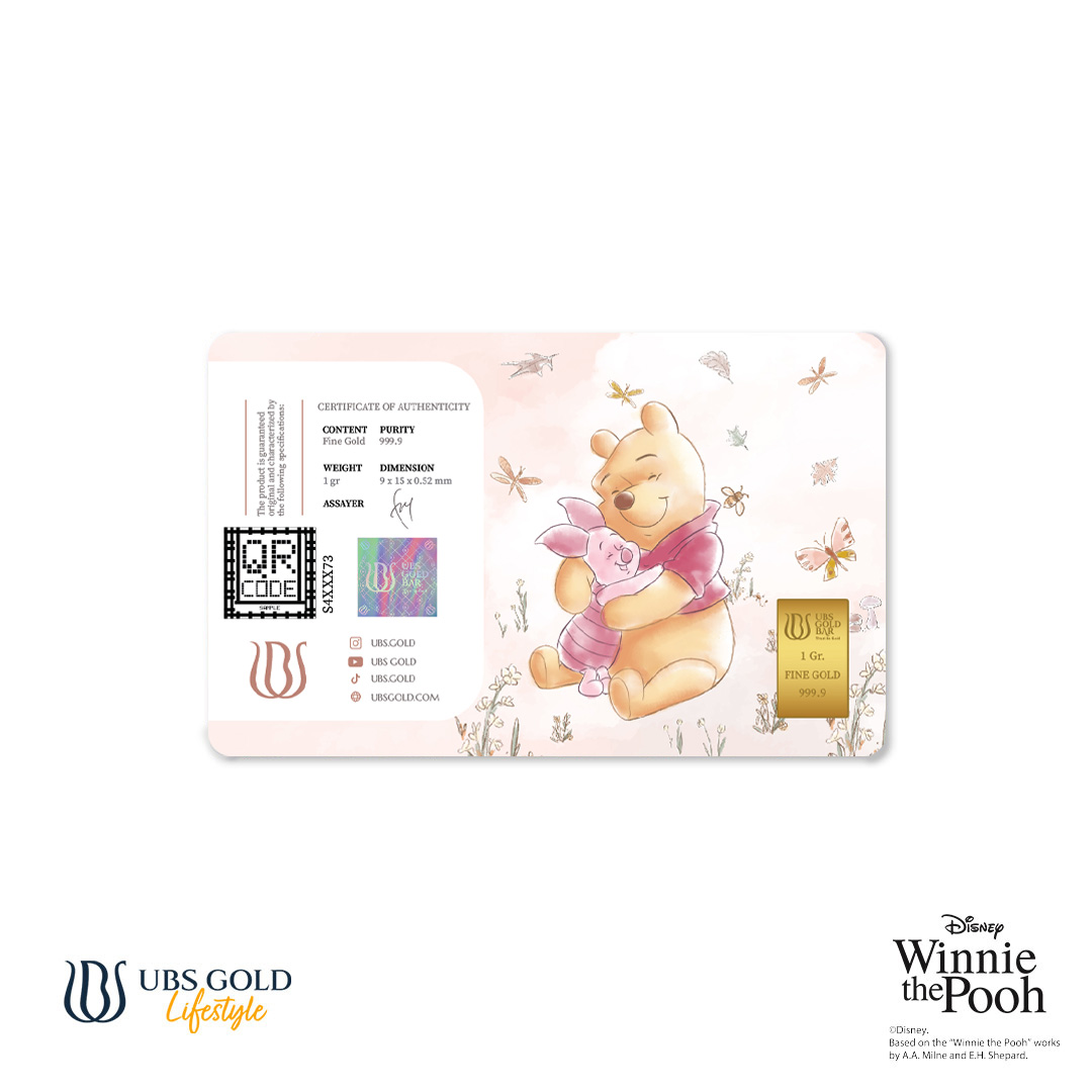 UBS Gold Logam Mulia Disney Winnie The Pooh 1 Gr
