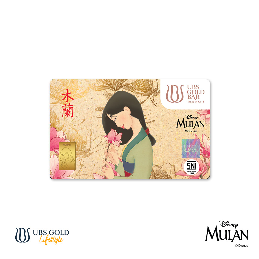 UBS Gold Logam Mulia Disney Princess Mulan 1 Gr
