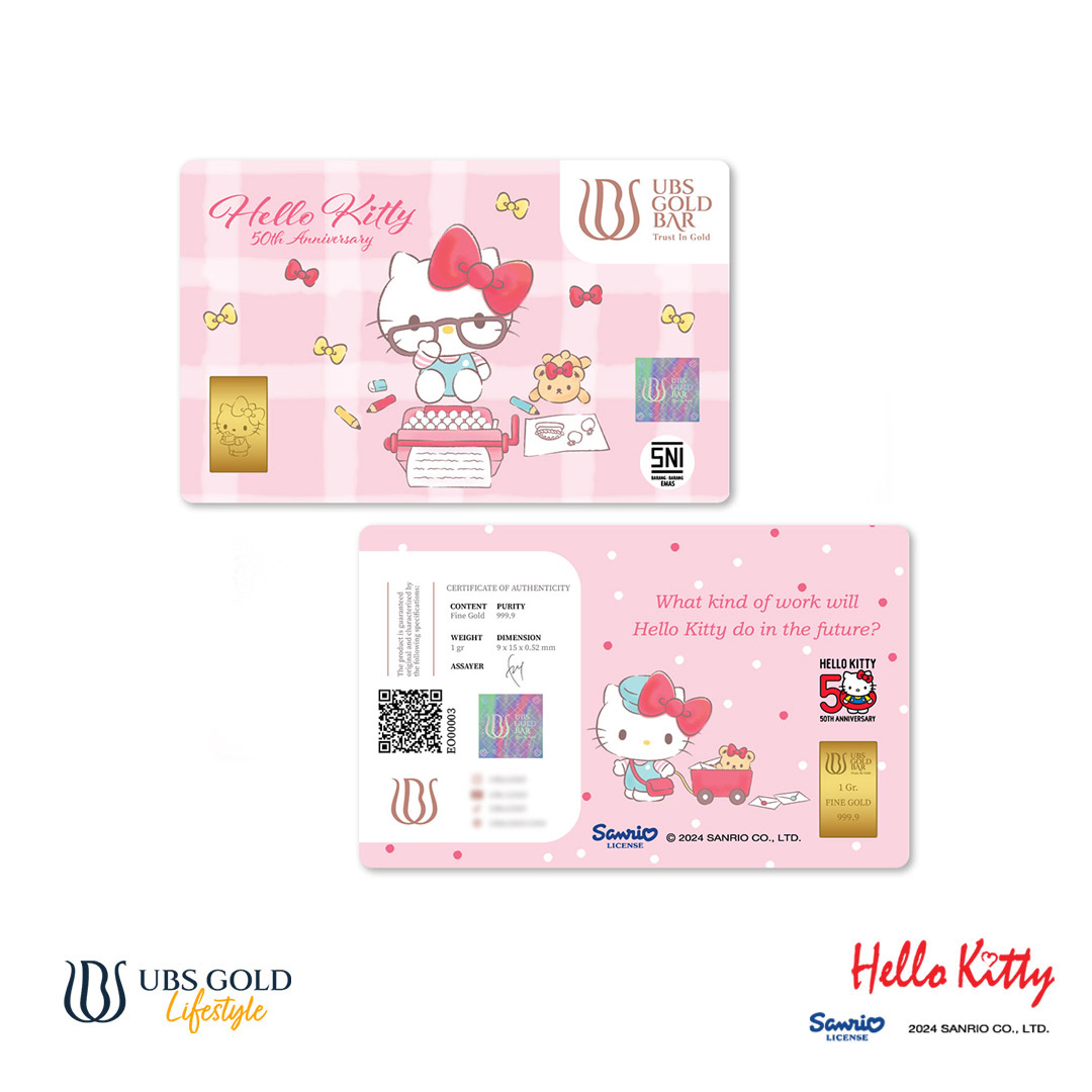 UBS Gold Logam Mulia Sanrio Hello Kitty 1 Gr