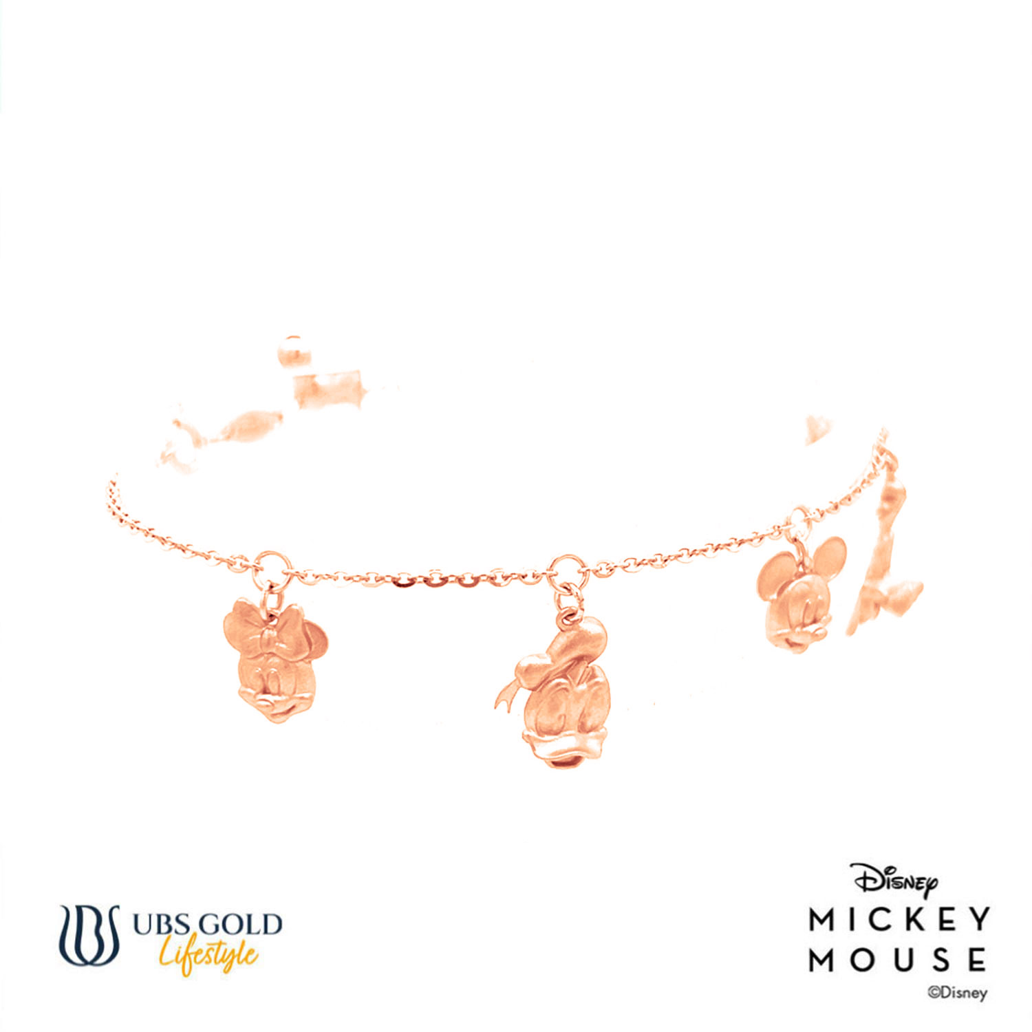 UBS Gold Gelang Emas Disney Mickey and Friends - Kgy0128 - 17K