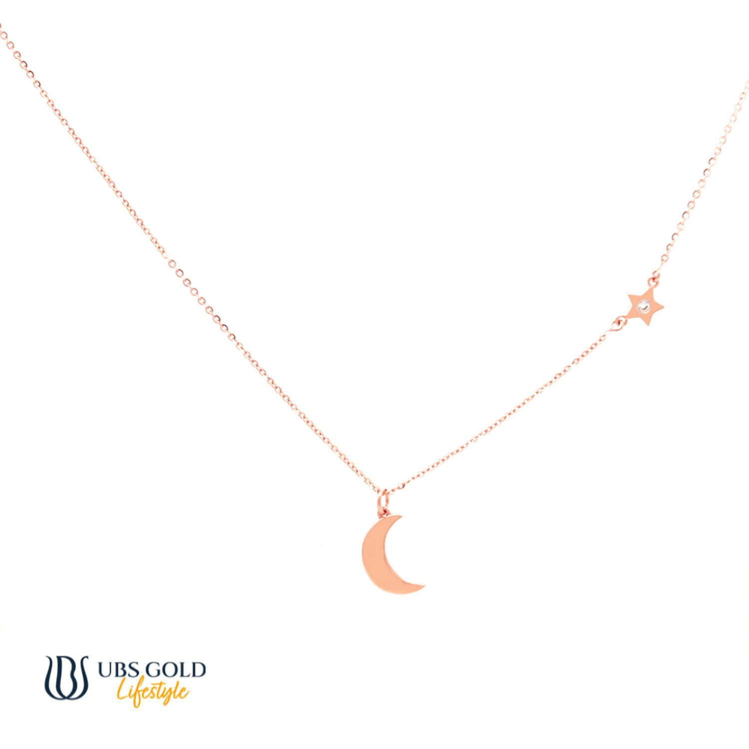 UBS Gold Kalung Emas Luna - Kkv15486 - 17K