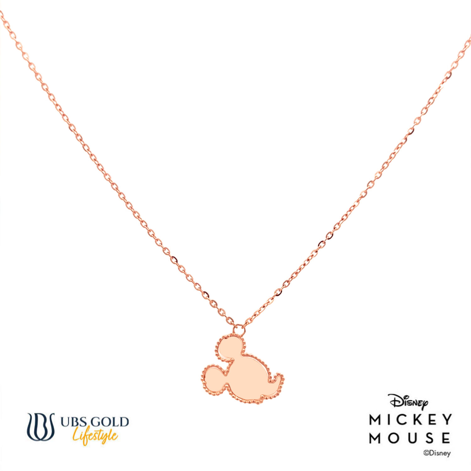 UBS Gold Kalung Emas Disney Mickey Mouse - Kky0488 - 17K