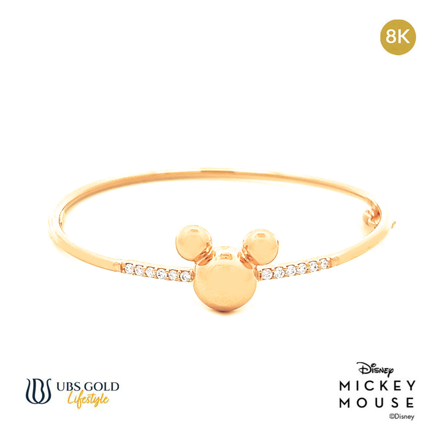UBS Gold Gelang Emas Bayi Disney Mickey Mouse - Vgy0145K - 8K