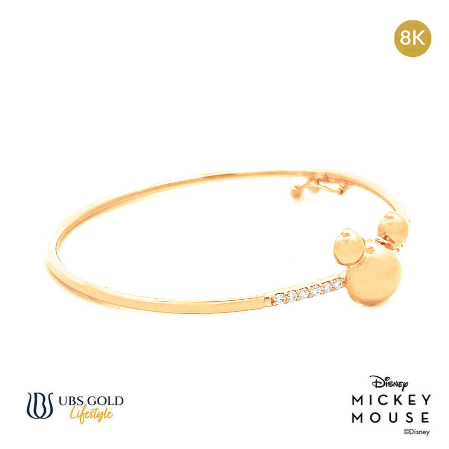 UBS Gold Gelang Emas Bayi Disney Mickey Mouse - Vgy0145K - 8K