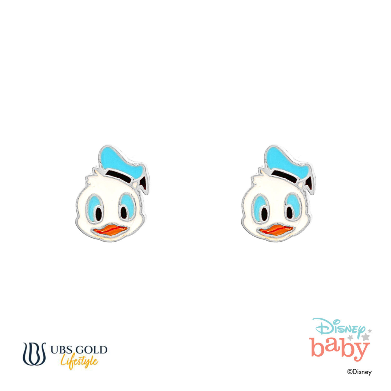 UBS Gold Anting Emas Anak Disney Donald Duck - Awy0017 - 17K