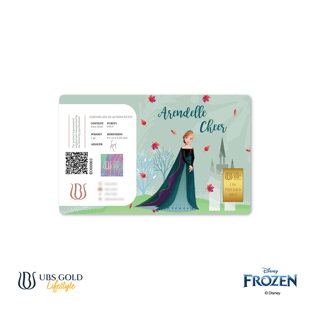 UBS Gold Logam Mulia Disney Frozen Anna 1 Gr