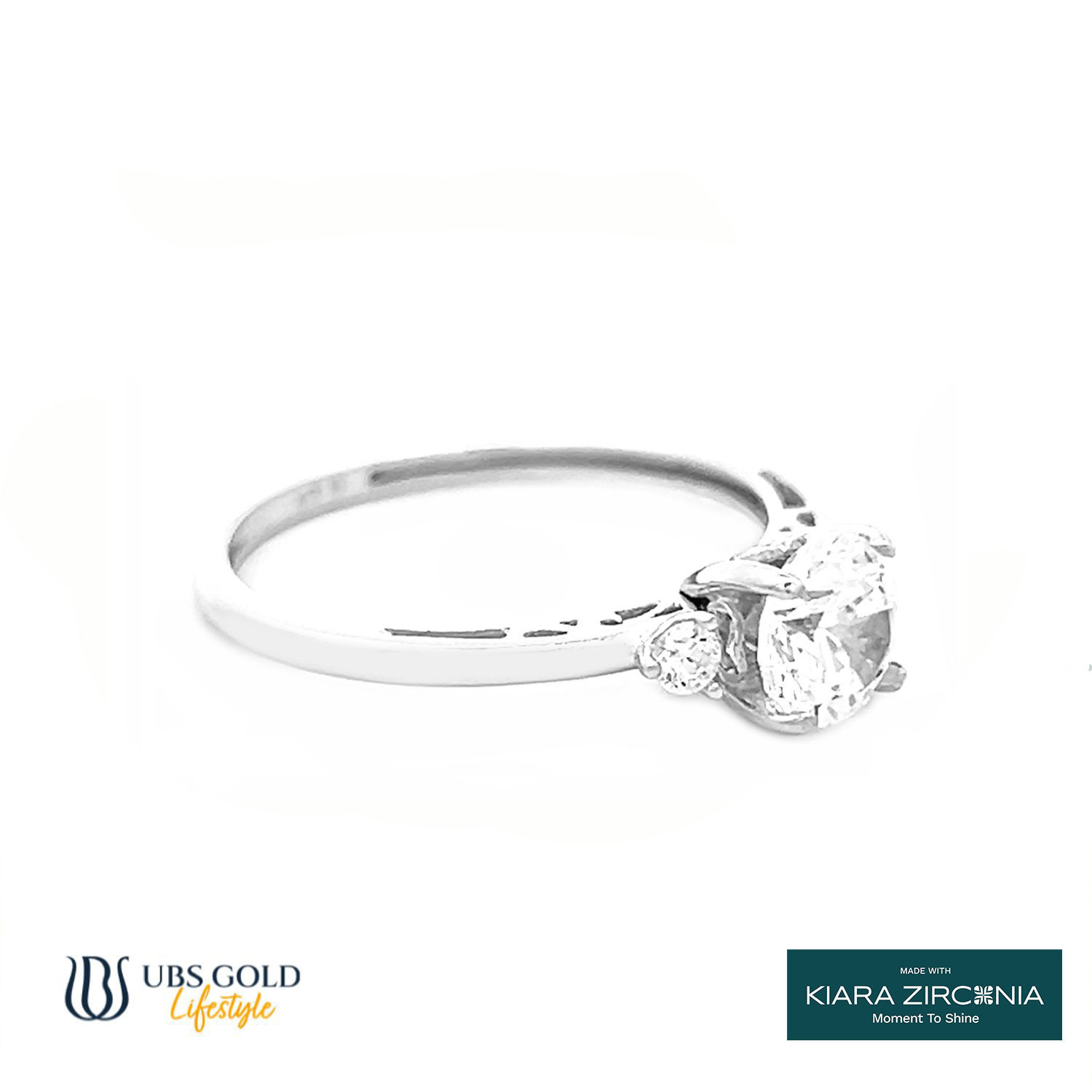 UBS Gold Cincin Emas Solitaire - Cc17036 - 17K