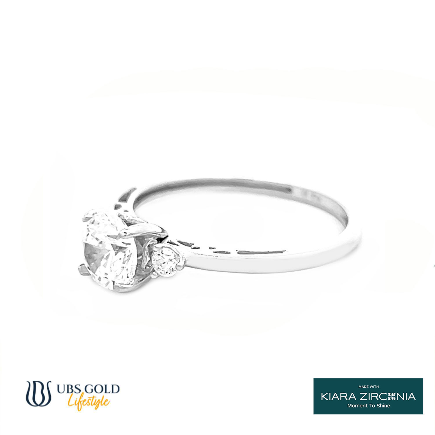 UBS Gold Cincin Emas Solitaire - Cc17036 - 17K