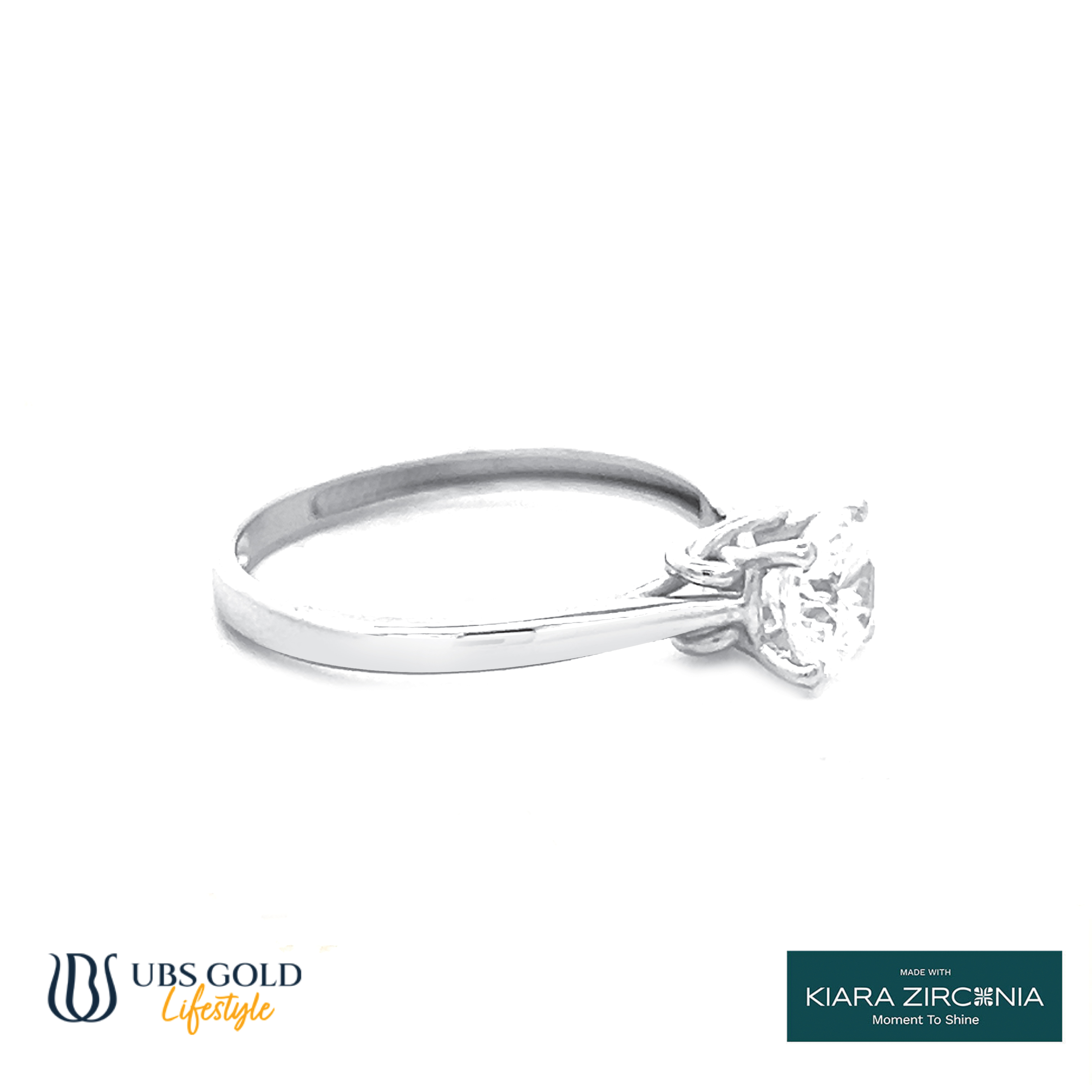 UBS Gold Cincin Emas Solitaire - Cc17046 - 17K