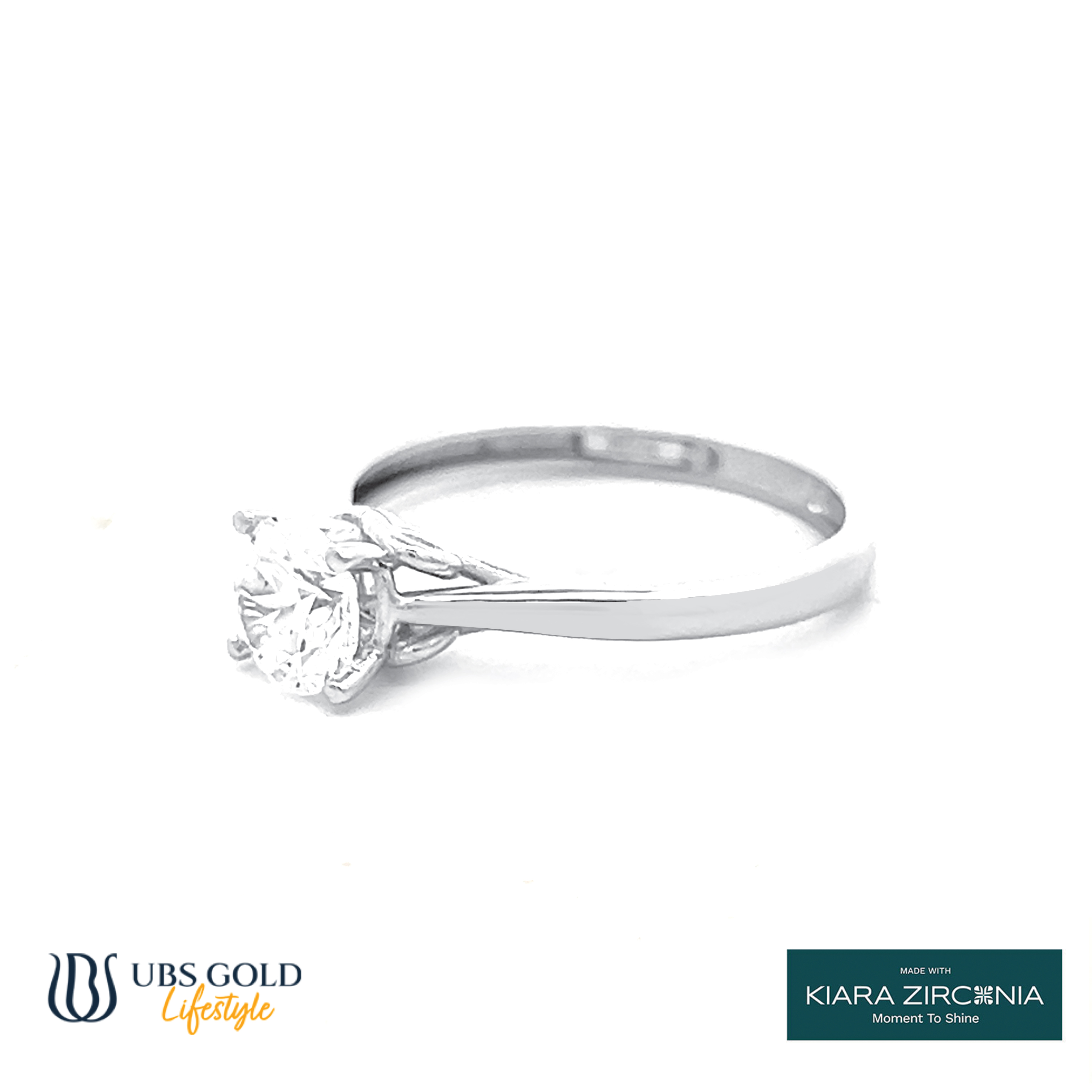 UBS Gold Cincin Emas Solitaire - Cc17046 - 17K