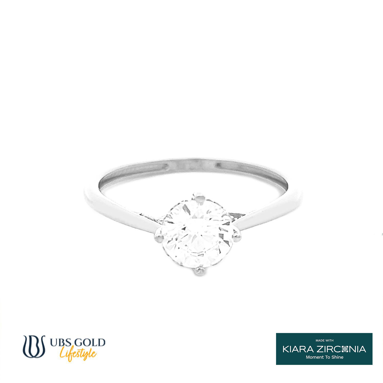 UBS Gold Cincin Emas Solitaire - Cc17050 - 17K