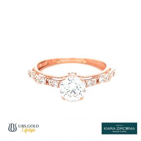 UBS Gold Cincin Emas Solitaire - Cc17078 - 17K