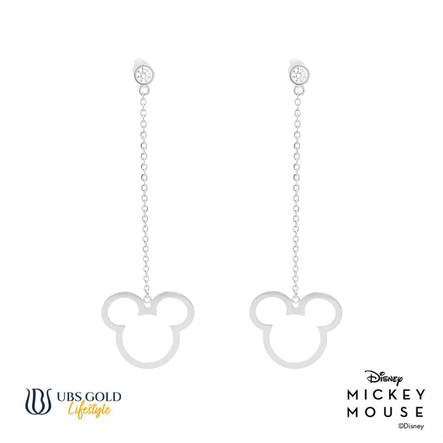 UBS Gold Anting Emas Disney Mickey Mouse - Ewy0001 - 17K