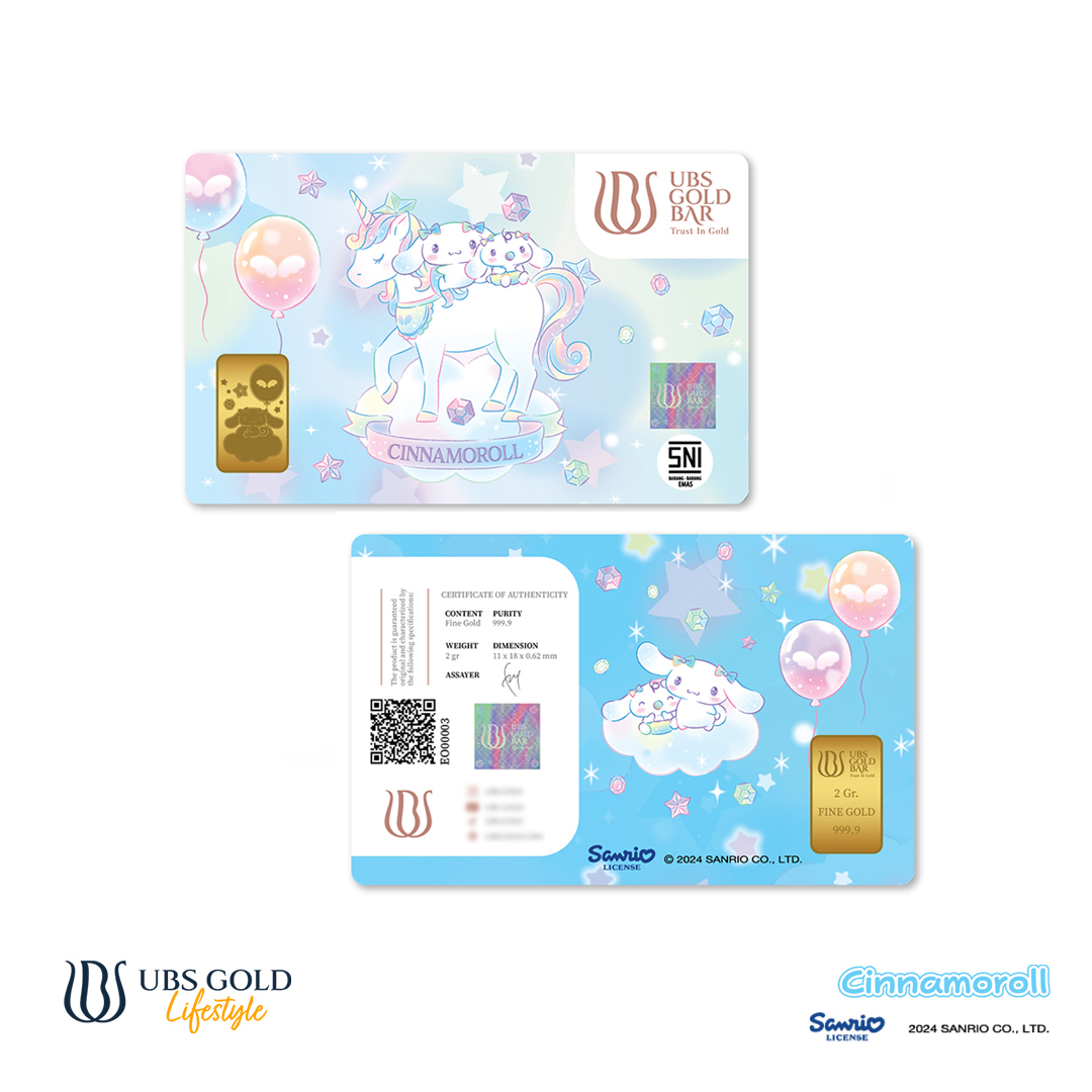 UBS Gold Logam Mulia Sanrio Cinnamoroll 2 Gr