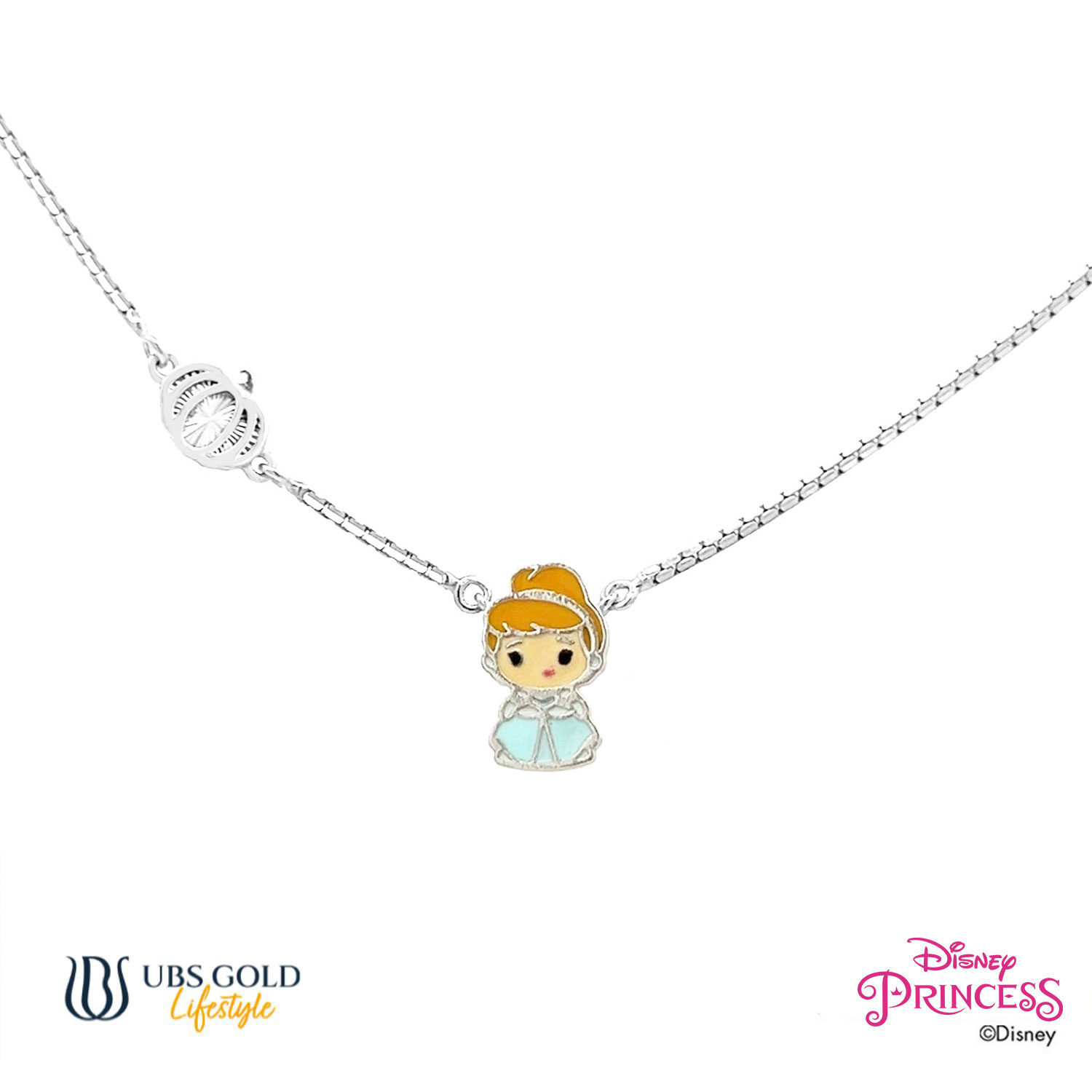 UBS Gold Kalung Emas Anak Disney Princess Cinderella - Kky0495 - 17K