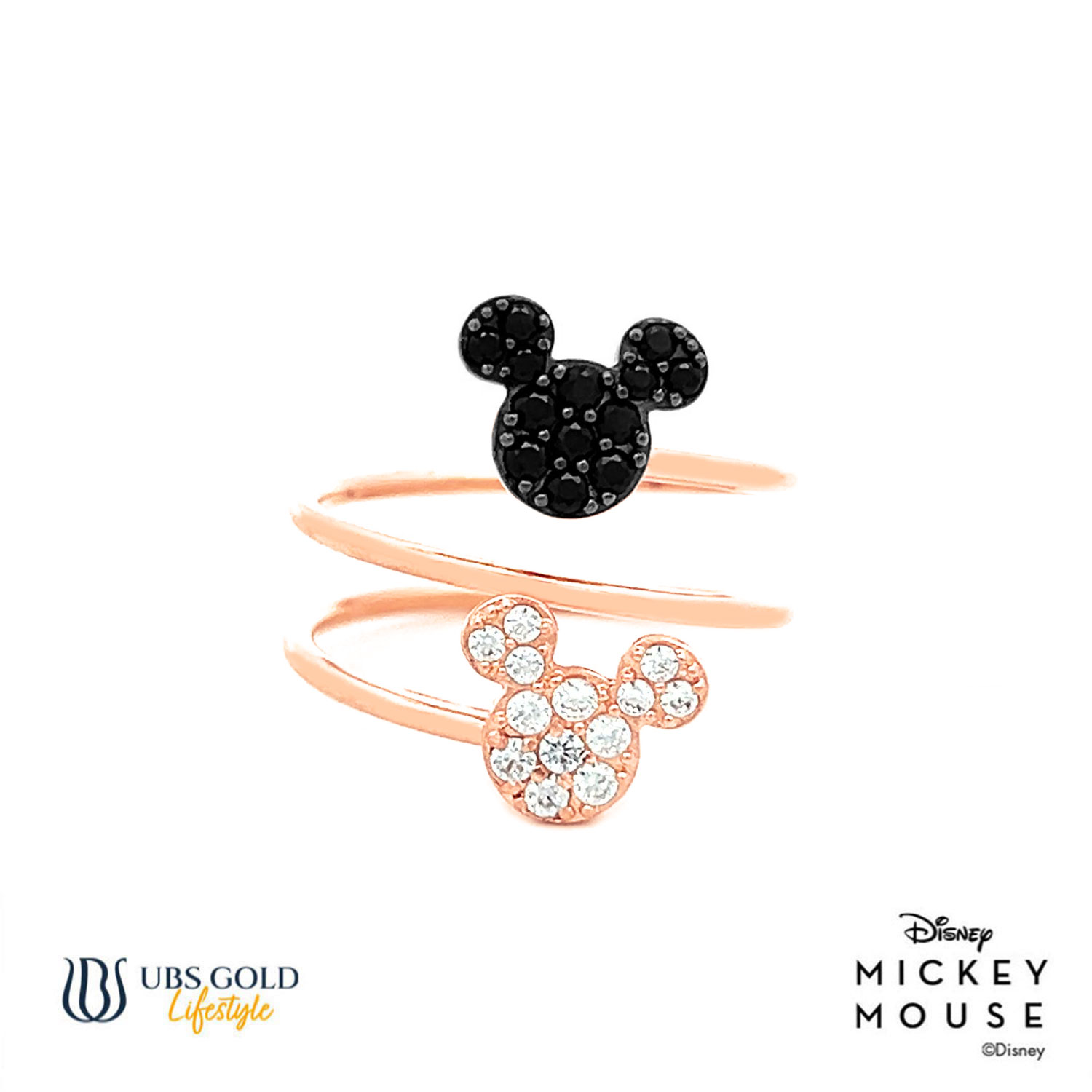 UBS Gold Cincin Emas Disney Mickey Mouse - Vcy0001B - 17K