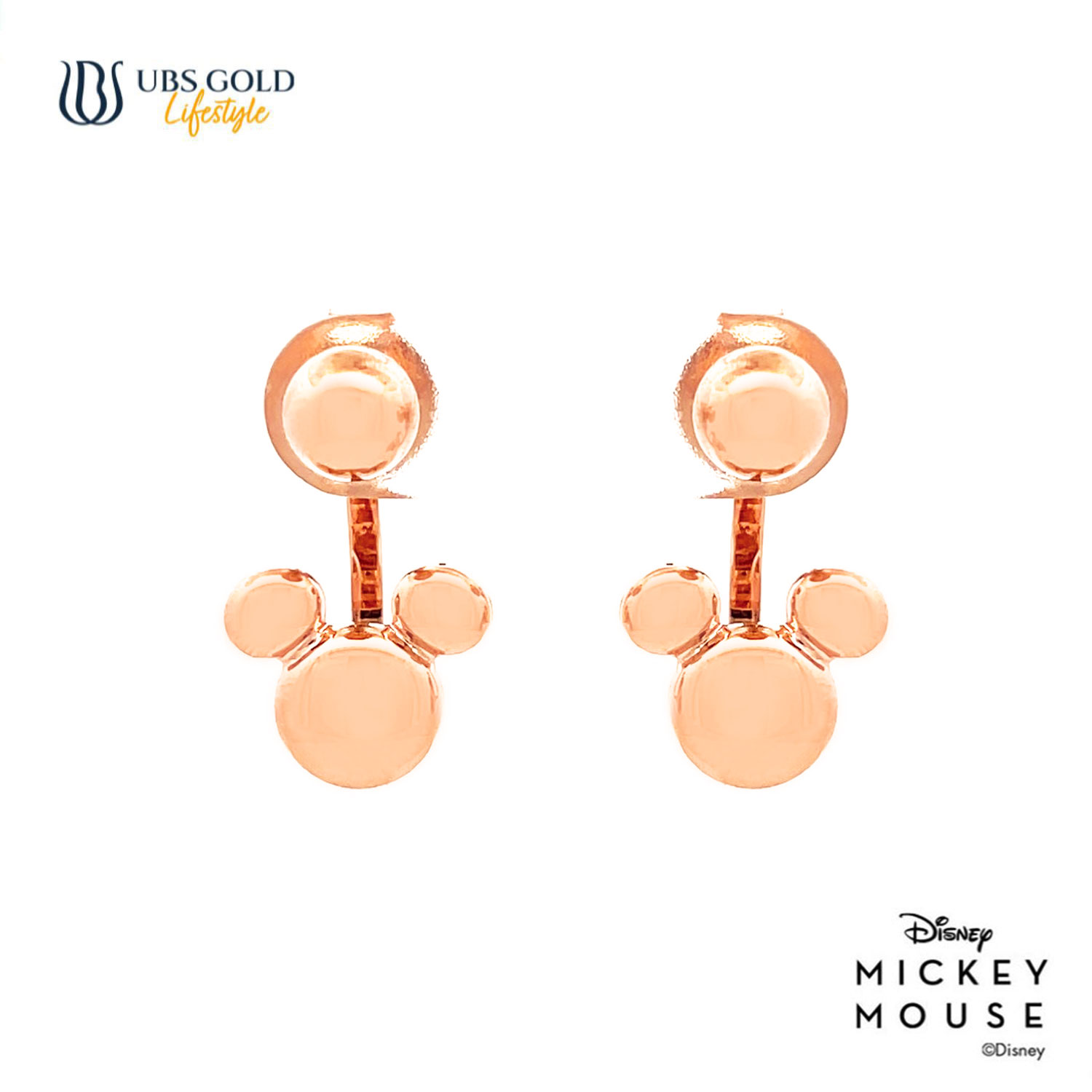 UBS Gold Anting Emas Disney Mickey Mouse - Awy0029 - 17K