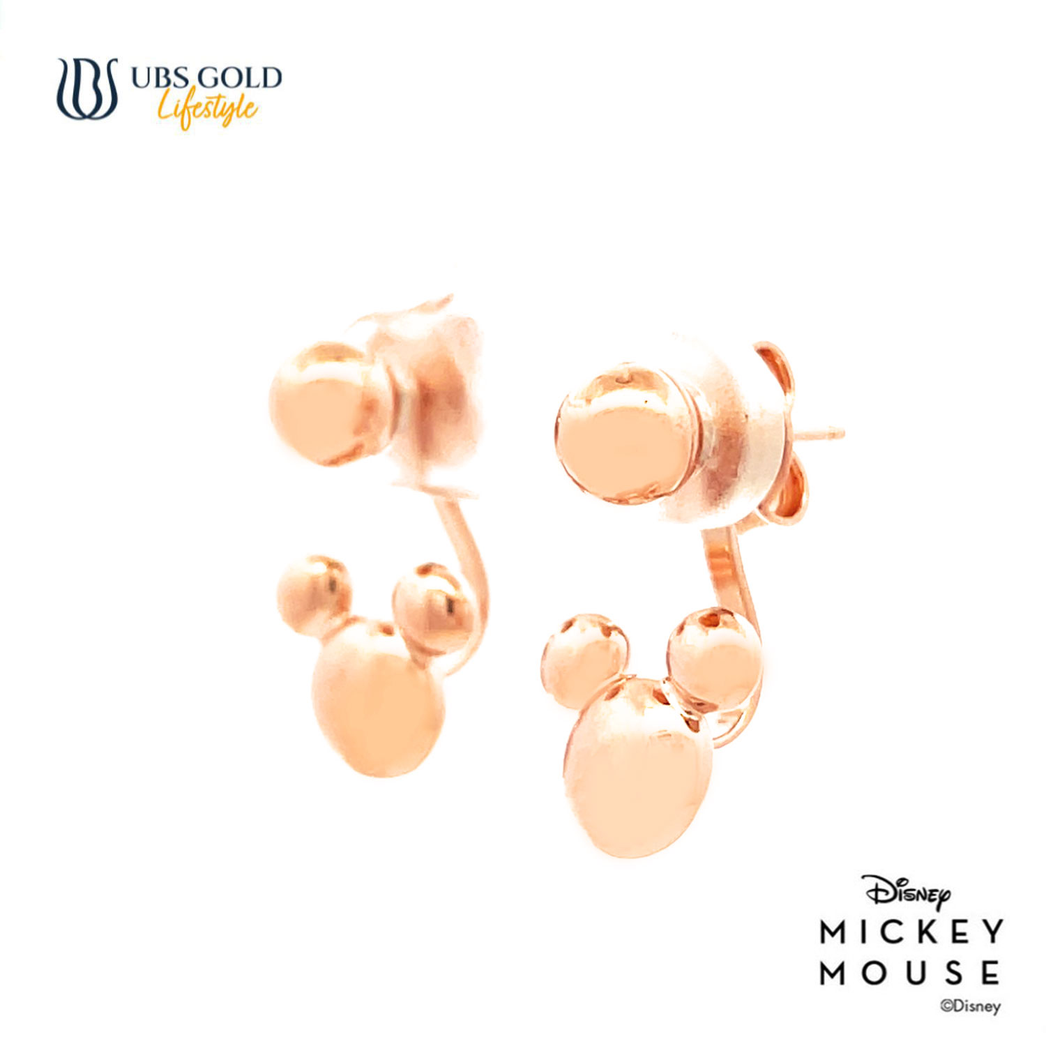 UBS Gold Anting Emas Disney Mickey Mouse - Awy0029 - 17K