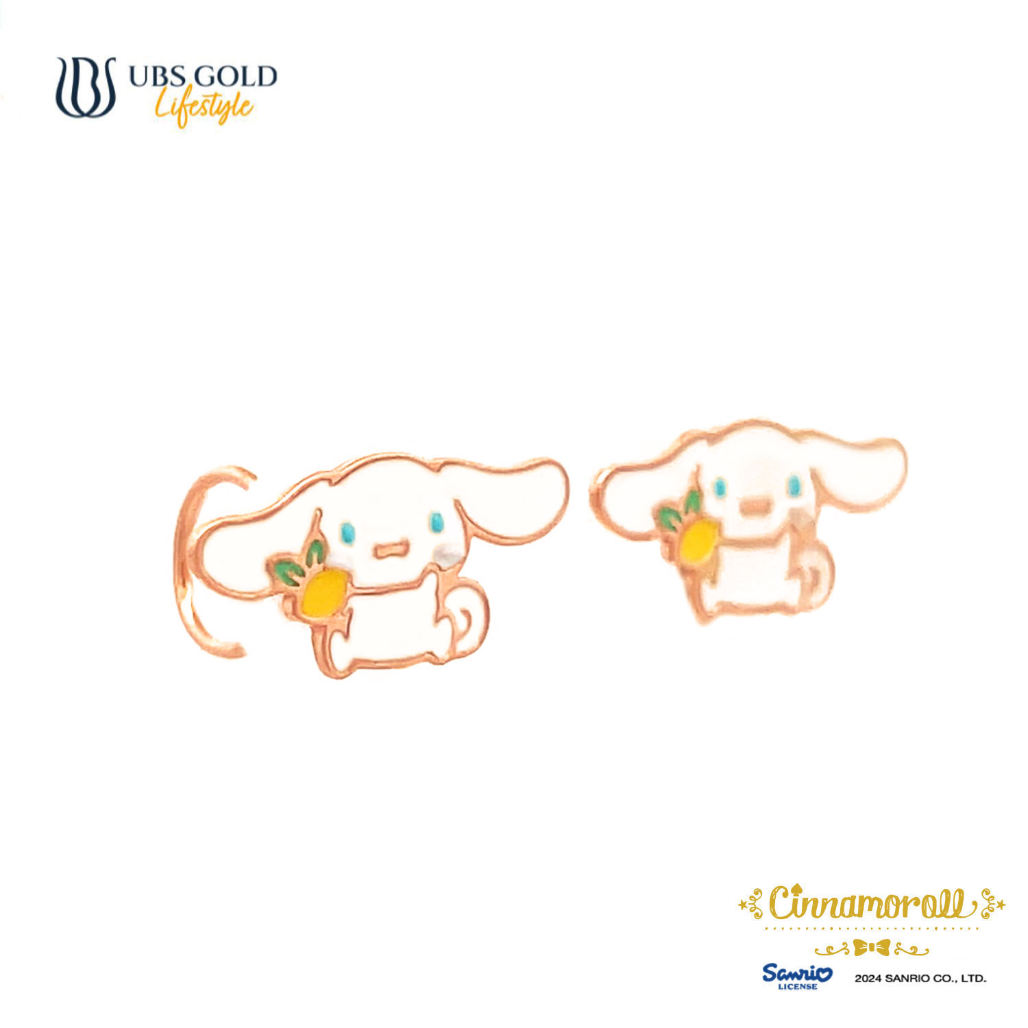 UBS Gold Anting Emas Anak Sanrio Cinnamoroll - Awz0010 - 17K