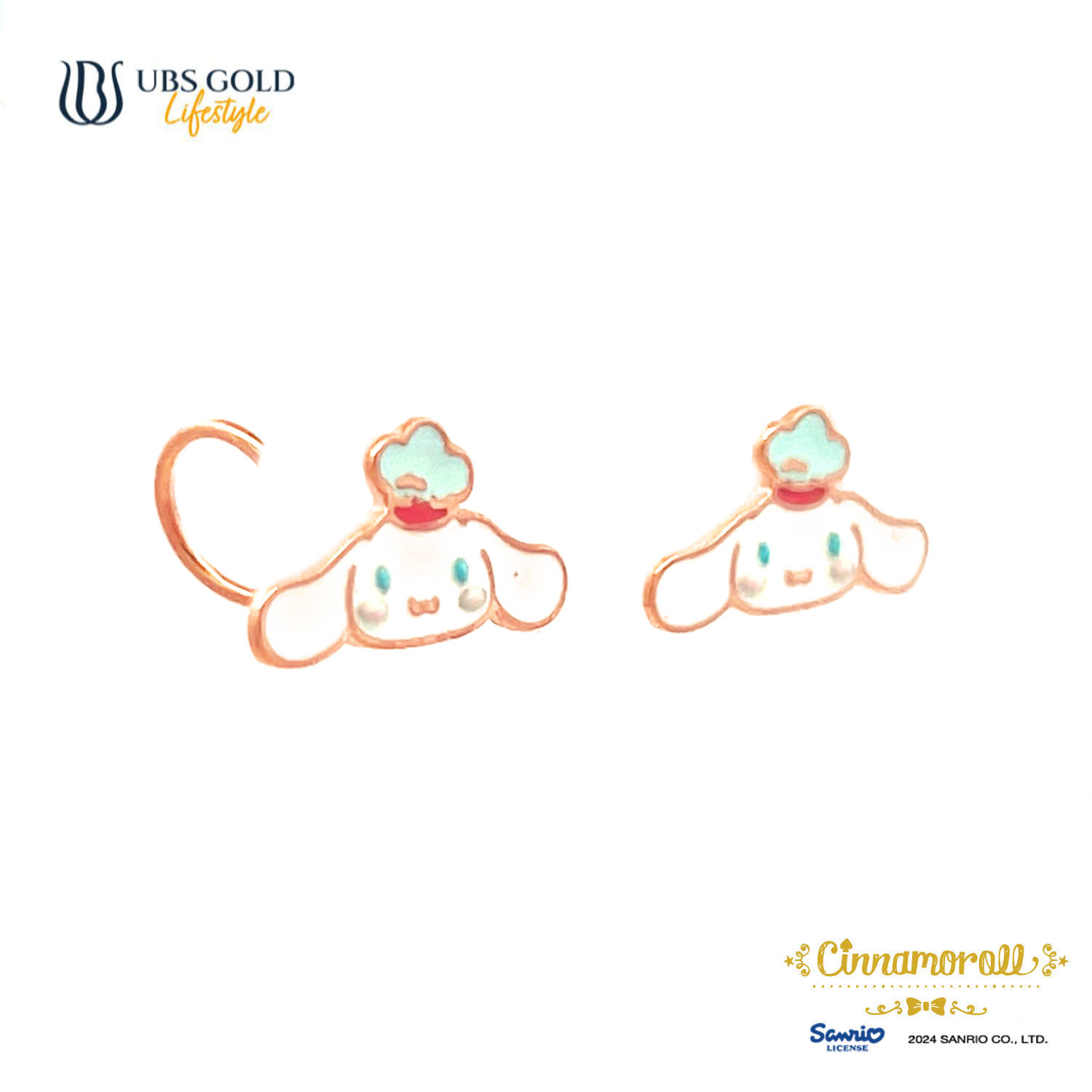 UBS Gold Anting Emas Anak Sanrio Cinnamoroll - Awz0011 - 17K