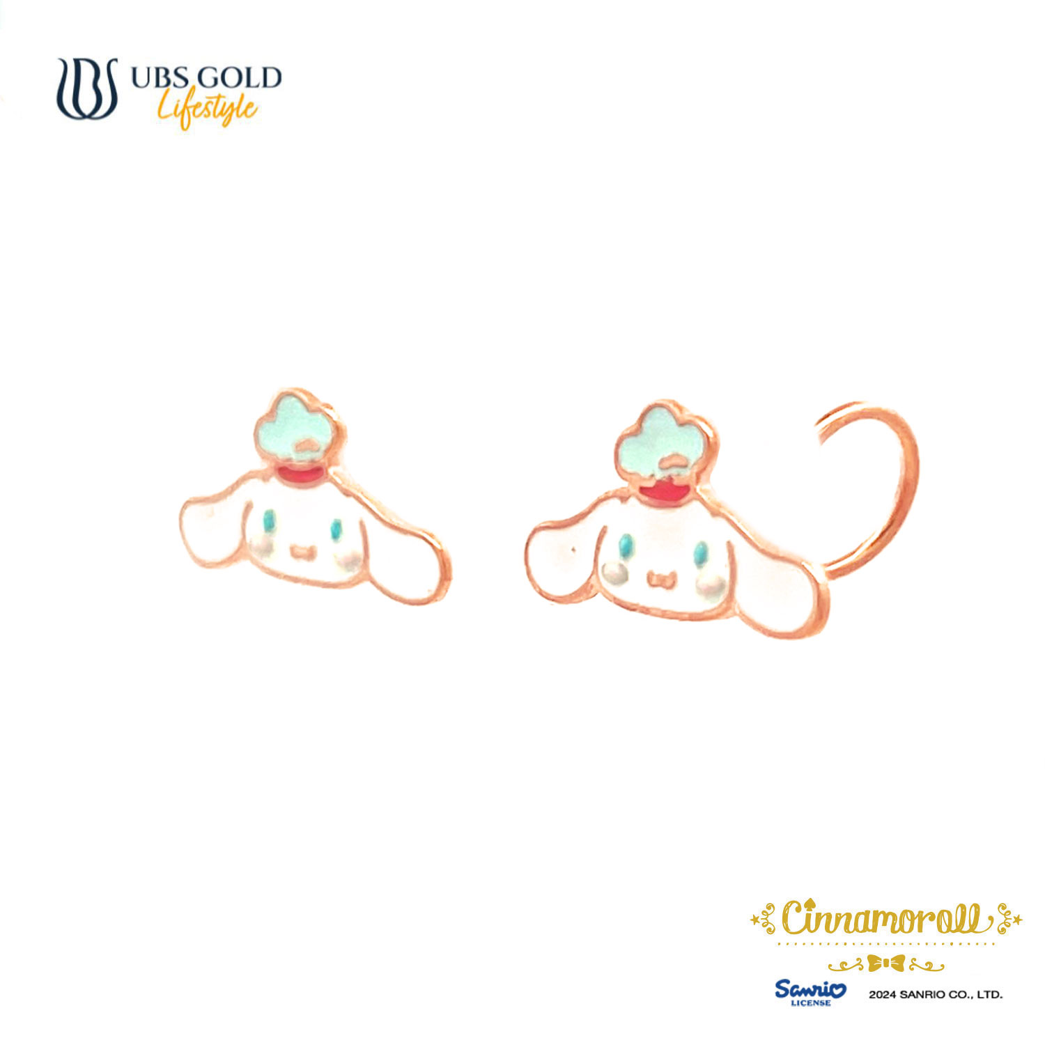 UBS Gold Anting Emas Anak Sanrio Cinnamoroll - Awz0011 - 17K