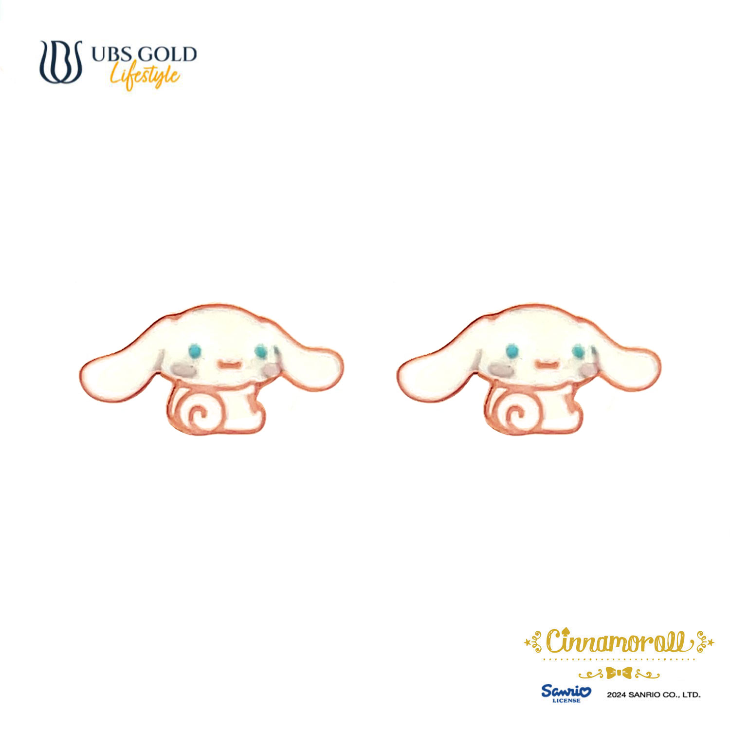 UBS Gold Anting Emas Anak Sanrio Cinnamoroll - Awz0012 - 17K