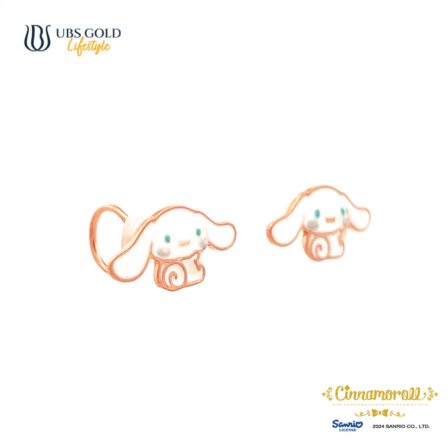 UBS Gold Anting Emas Anak Sanrio Cinnamoroll - Awz0012 - 17K