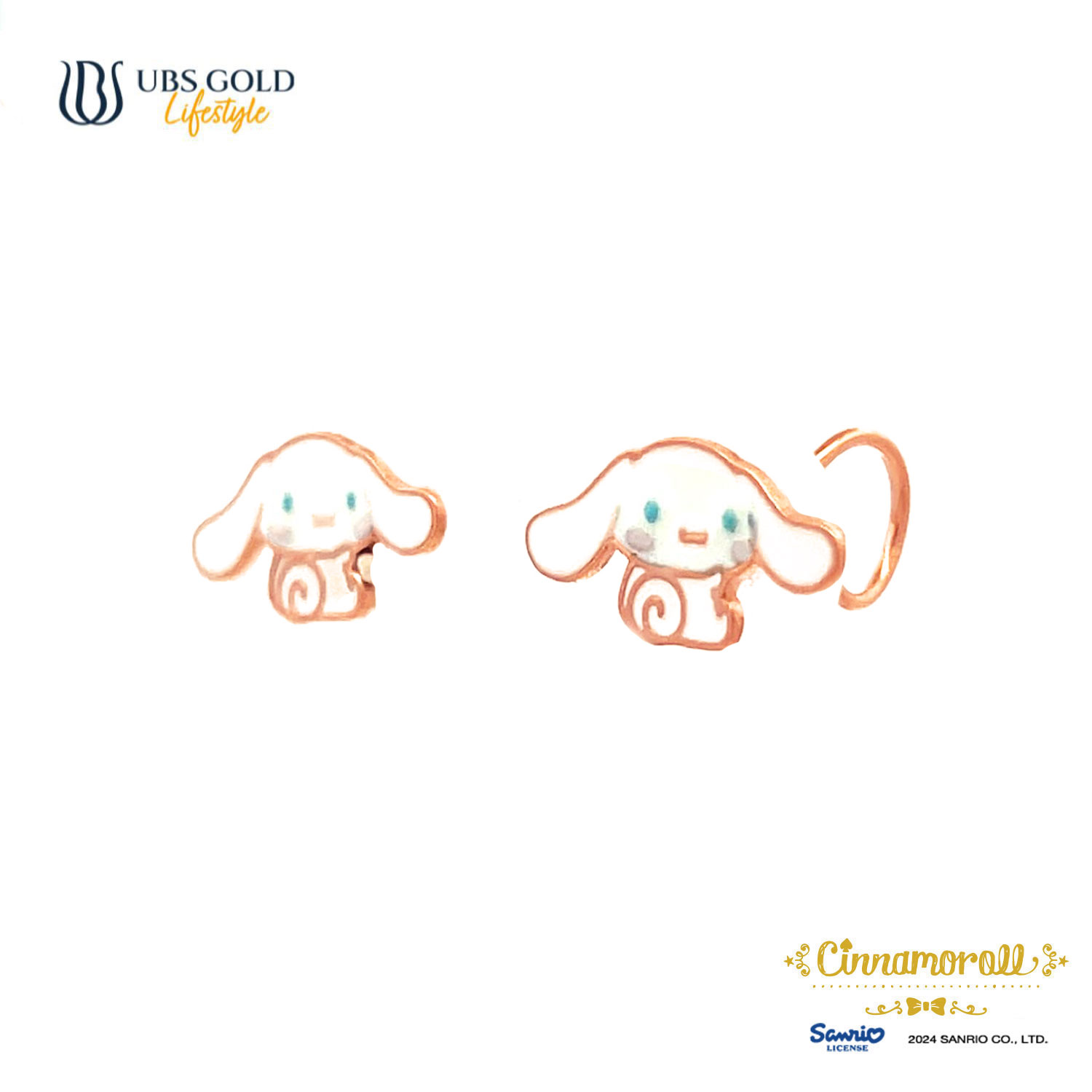 UBS Gold Anting Emas Anak Sanrio Cinnamoroll - Awz0012 - 17K