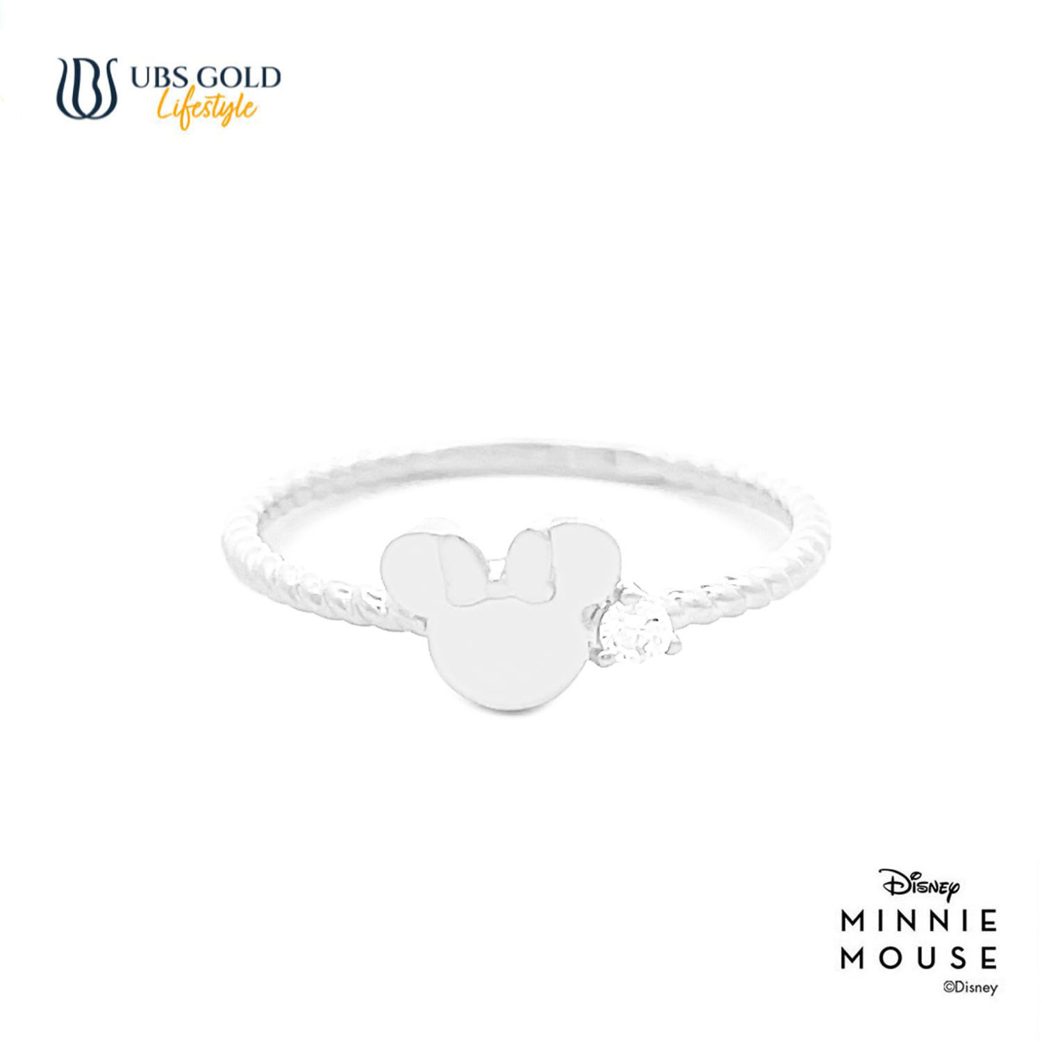 UBS Gold Cincin Emas Disney Minnie Mouse - Ccy0208 - 17K