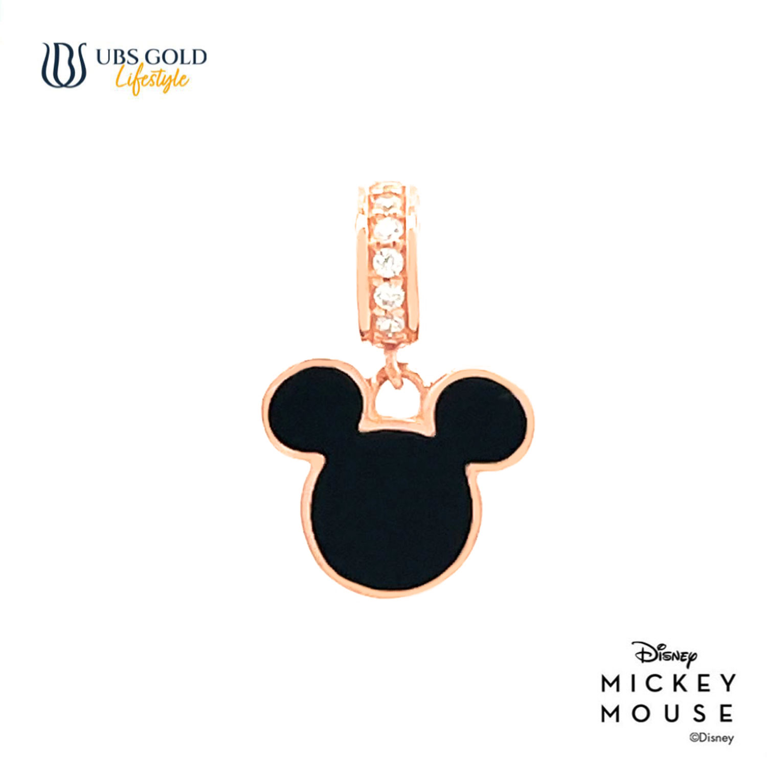 UBS Gold Liontin Emas Disney Mickey Mouse - Cly0033 - 17K