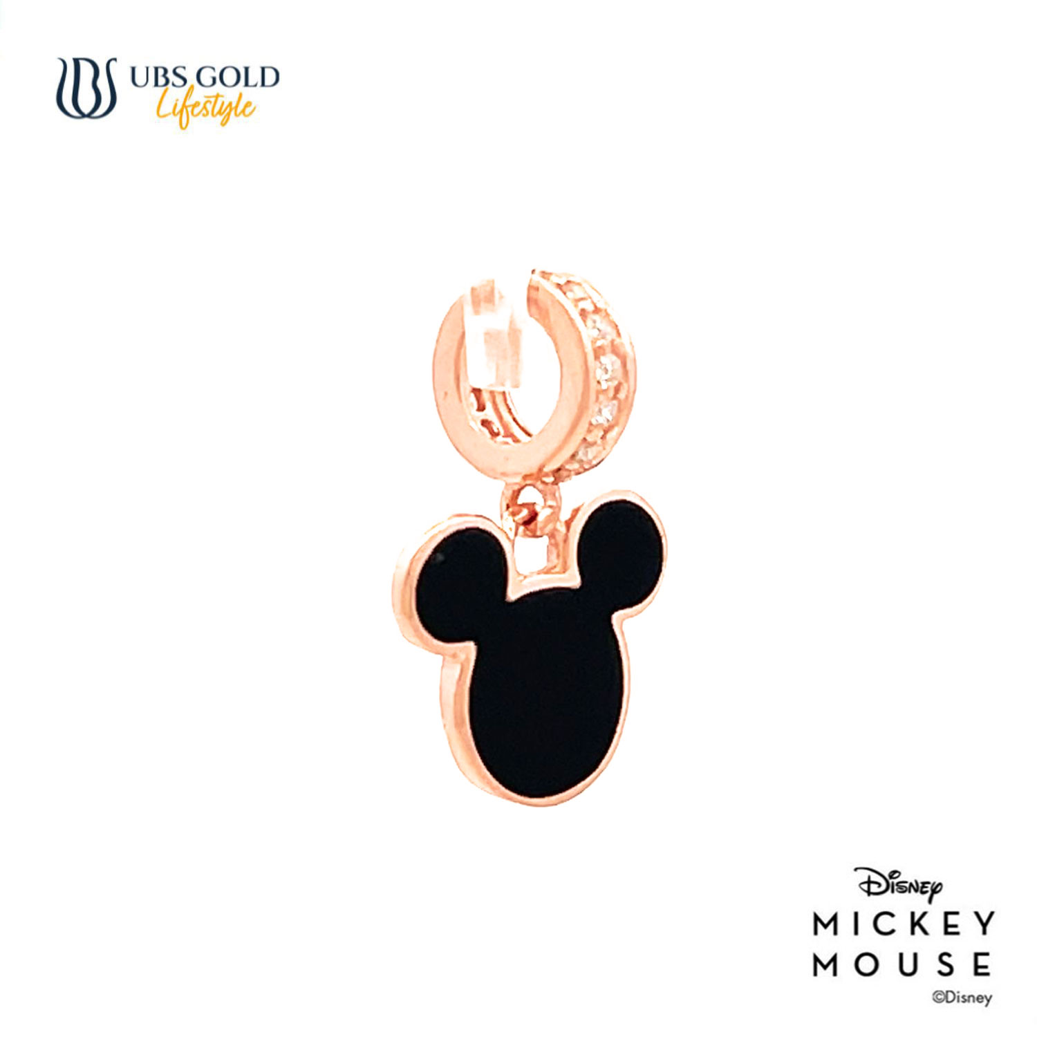 UBS Gold Liontin Emas Disney Mickey Mouse - Cly0033 - 17K