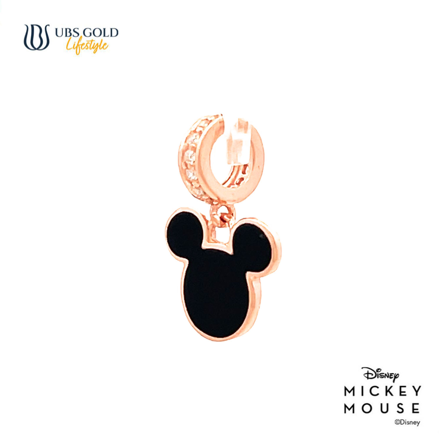 UBS Gold Liontin Emas Disney Mickey Mouse - Cly0033 - 17K