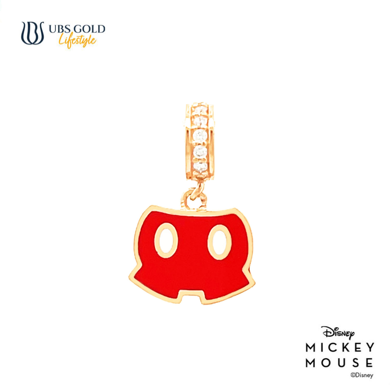 UBS Gold Liontin Emas Disney Mickey Mouse - Cly0035 - 17K